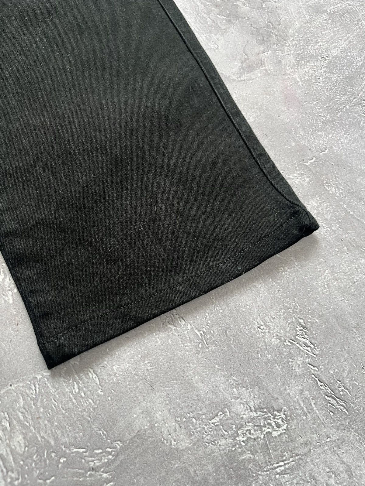 Armani Vintage Armani Jeans Metal Logo AJ Black Pants Japanes Jeans Size US 32 / EU 48 - 5 Thumbnail