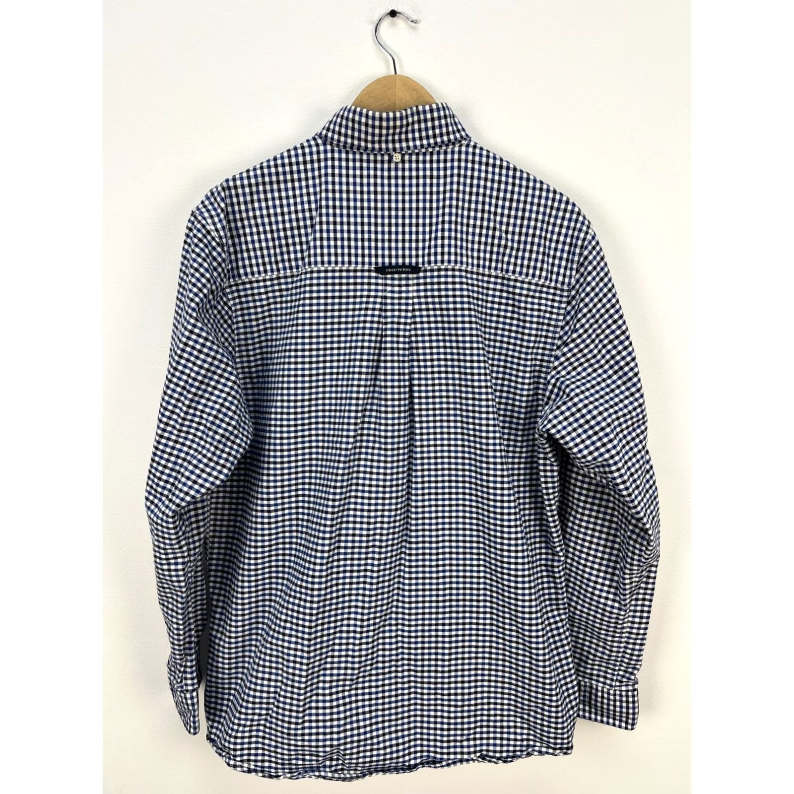 Fred Perry VINTAGE Fred Perry Shirt Mens L Long Sleeve Check Heavy Cotton Size Size US L / EU 52-54 / 3 - 7 Thumbnail