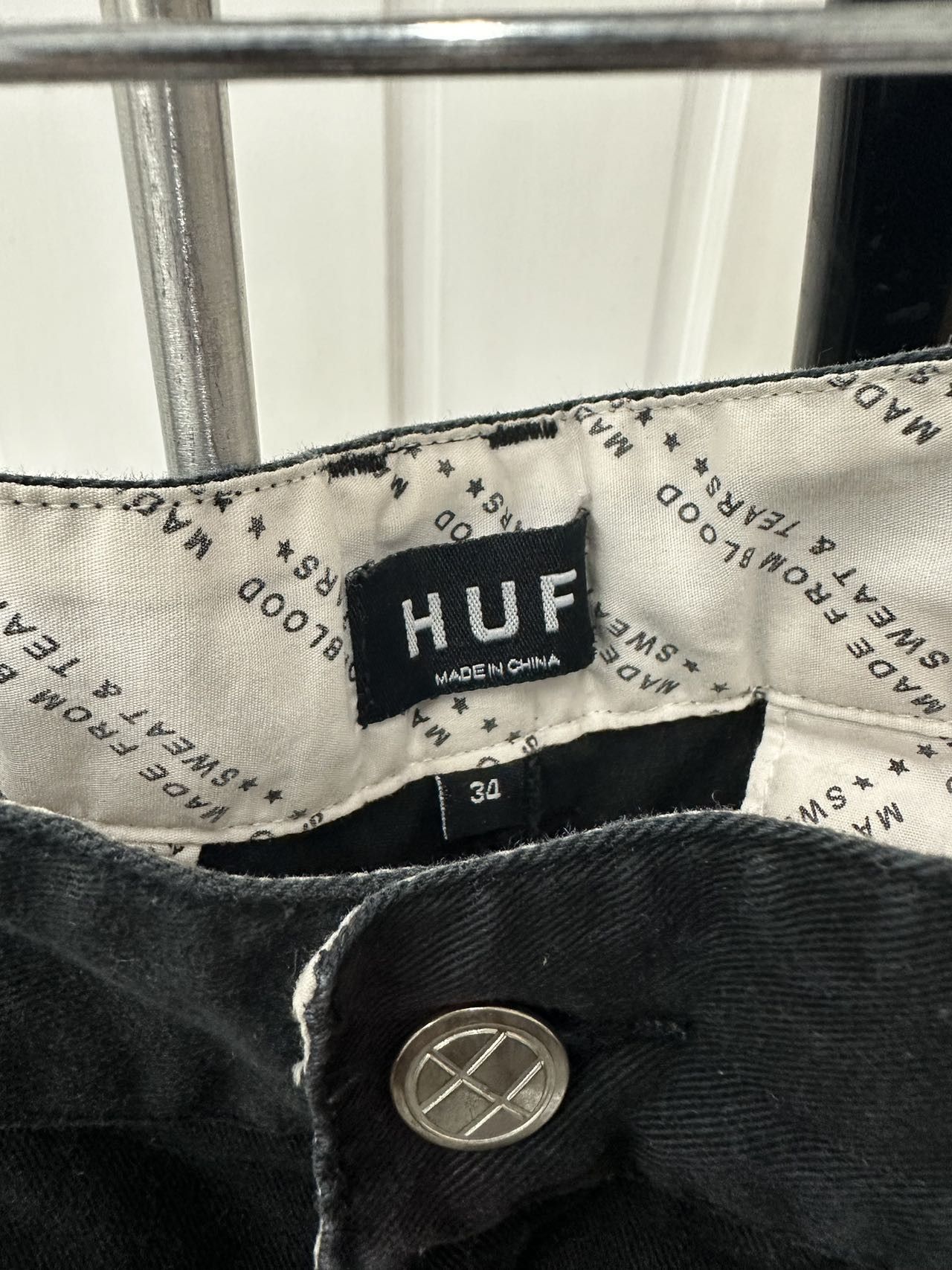 Huf HUF Shorts size 34 Black Size US 34 / EU 50 - 2 Thumbnail
