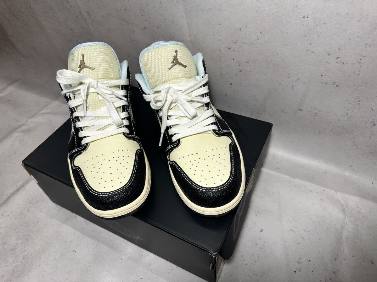 Jordan Brand × Nike Jordan 1 Low SE Coconut Milk Black Muslin Size US 11.5 / EU 44-45 - 1 Thumbnail