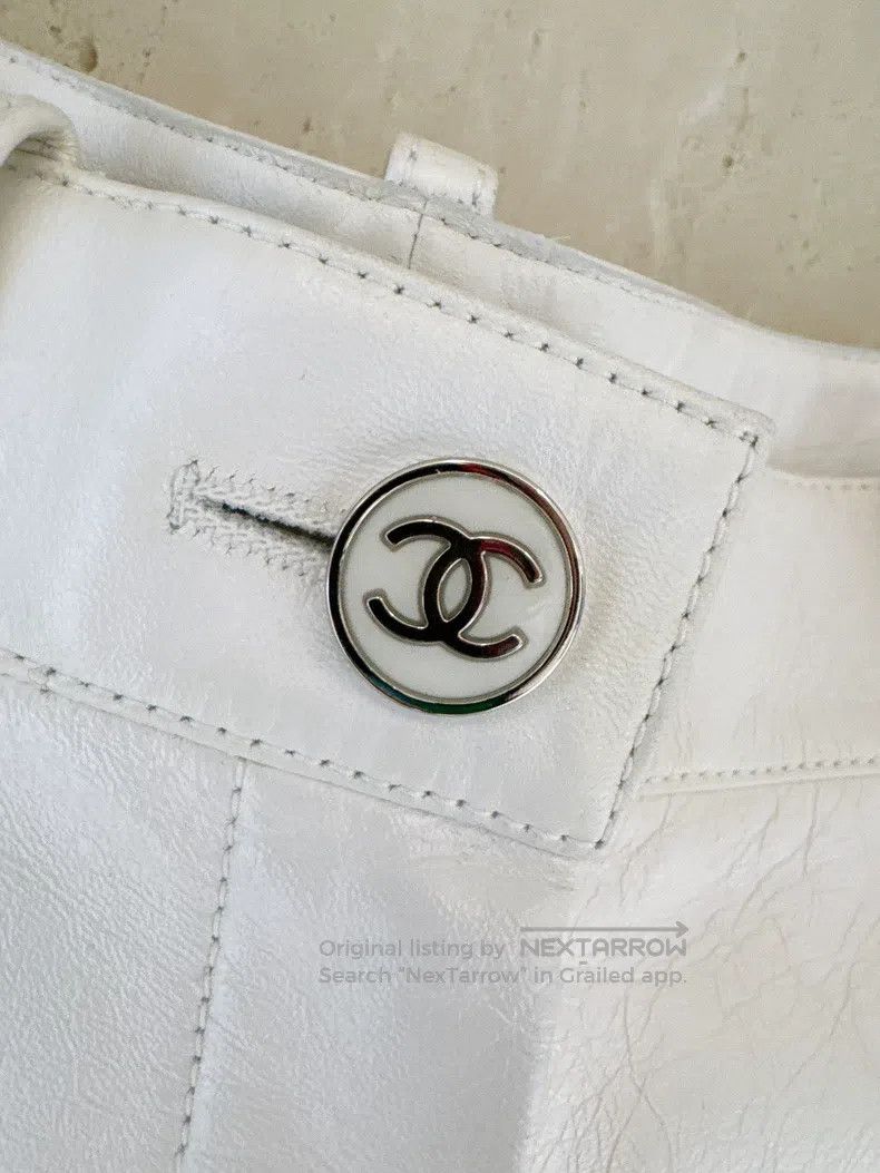 Chanel Chanel 23P Spring and Summer Preview Pearly White Lambskin Size 24" / US 00 / IT 34 - 5 Thumbnail