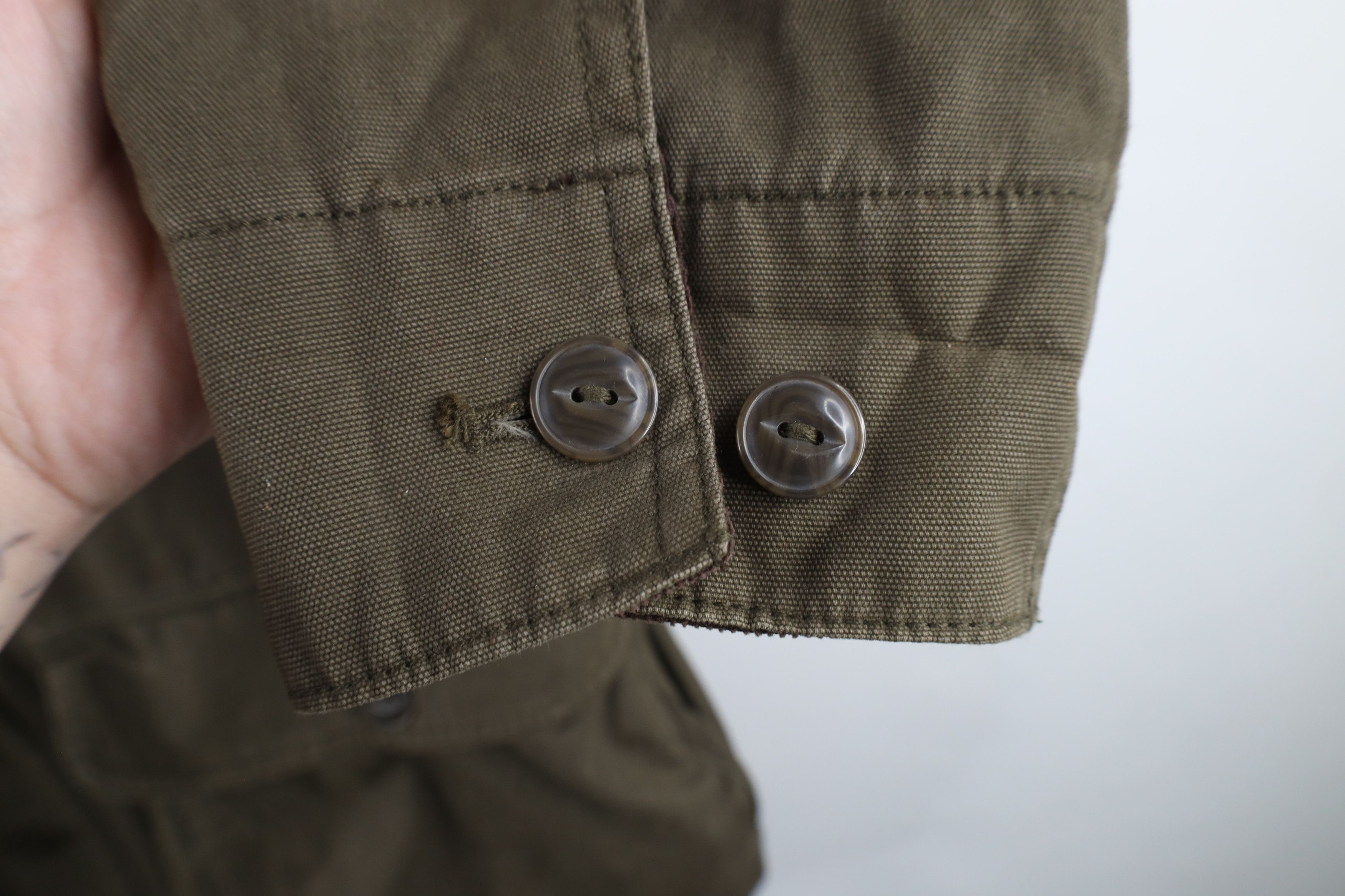 Orvis × Vintage Vintage Orvis Lined Canvas Chore Barn Jacket Olive Green Size US XL / EU 56 / 4 - 6 Thumbnail