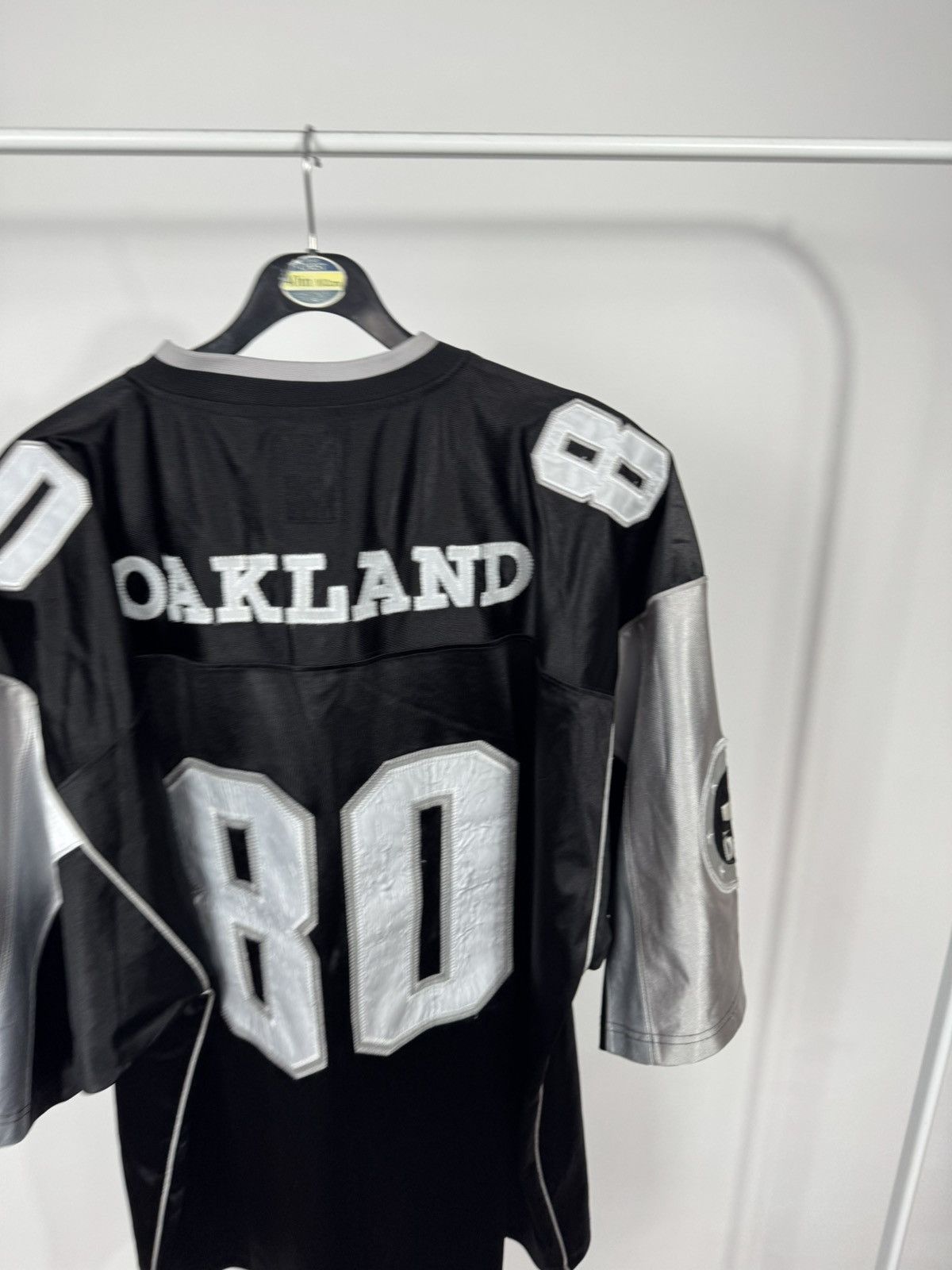 NFL Vintage Oakland Raiders Jersey 80 Black Silver NFL Style 2XL Size US XXL / EU 58 / 5 - 15 Thumbnail