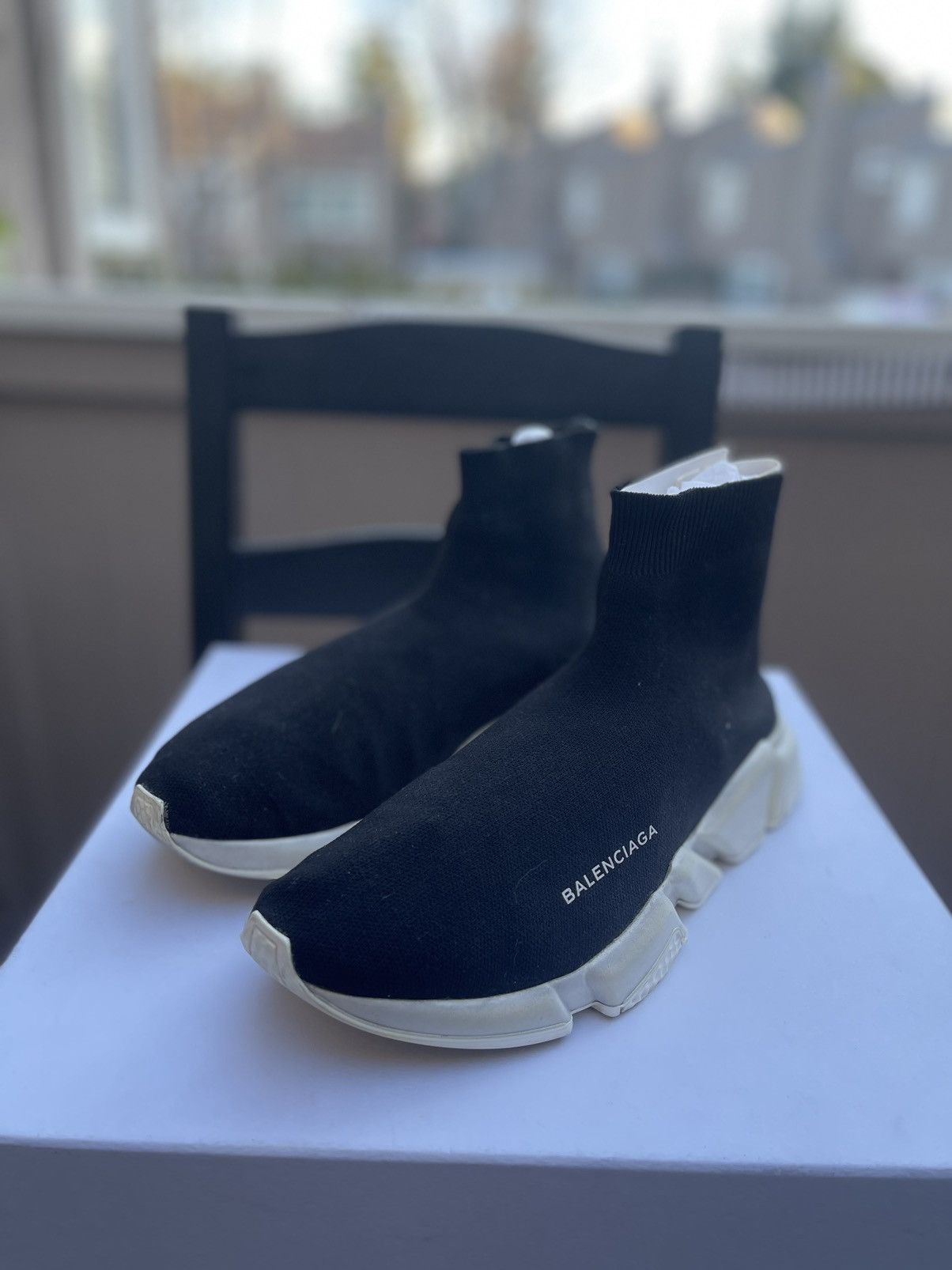 Balenciaga Balenciaga Speed Trainer Black White Size 43 OG/BEST VERSION Size US 10 / EU 43 - 10 Thumbnail