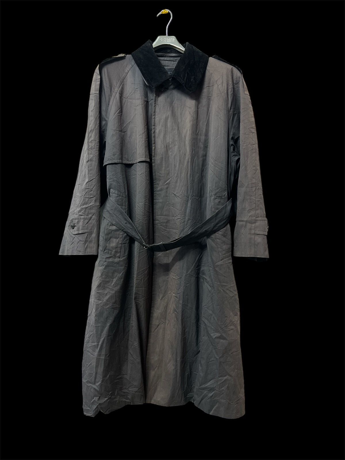 Burberry BURBERRY LONDON BLACK FADED LONG COAT Size US L / EU 52-54 / 3 - 1 Thumbnail