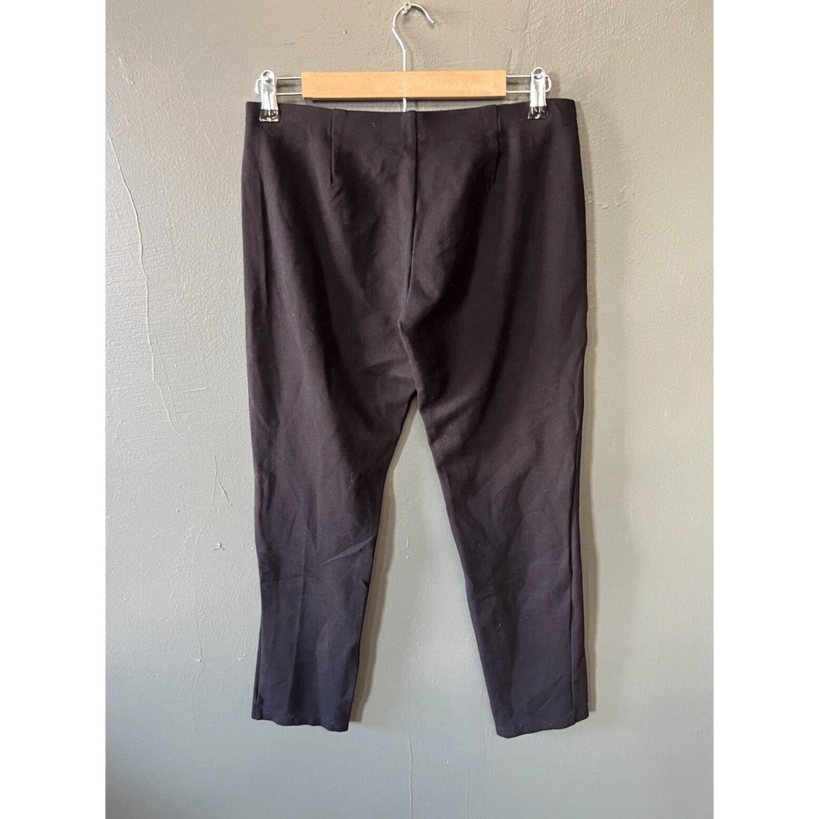 Eileen Fisher VINTAGE Eileen Fisher Womens Black Cropped Pant Pull On Stretch Small Petite S XS? Size 28" / US 6 / IT 42 - 2 Thumbnail