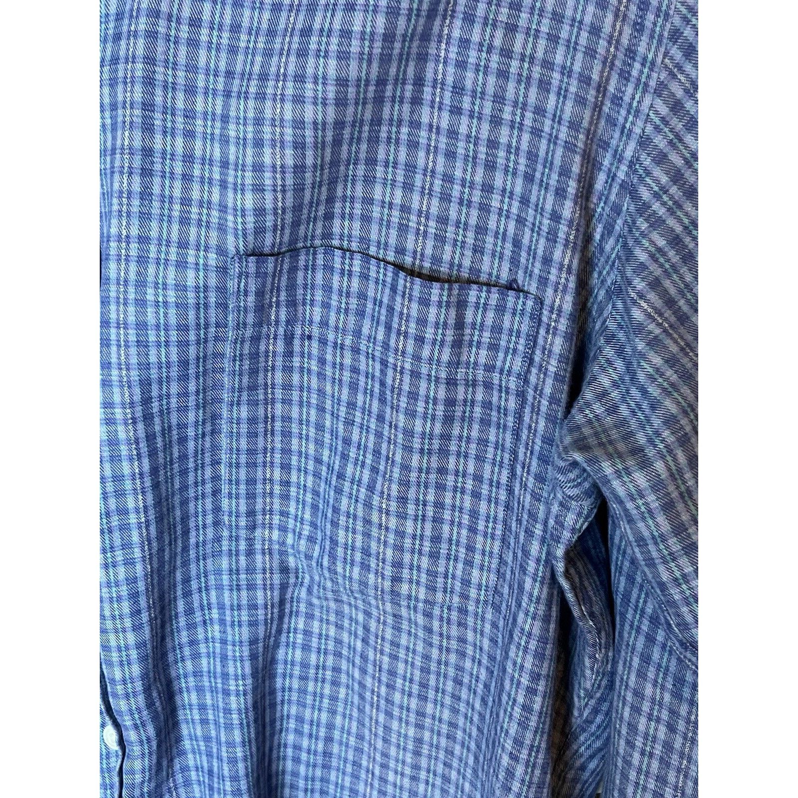Alexander Julian Alexander Julian Colours Mens Medium Blue Plaid Dress Shirt Size US M / EU 48-50 / 2 - 4 Thumbnail