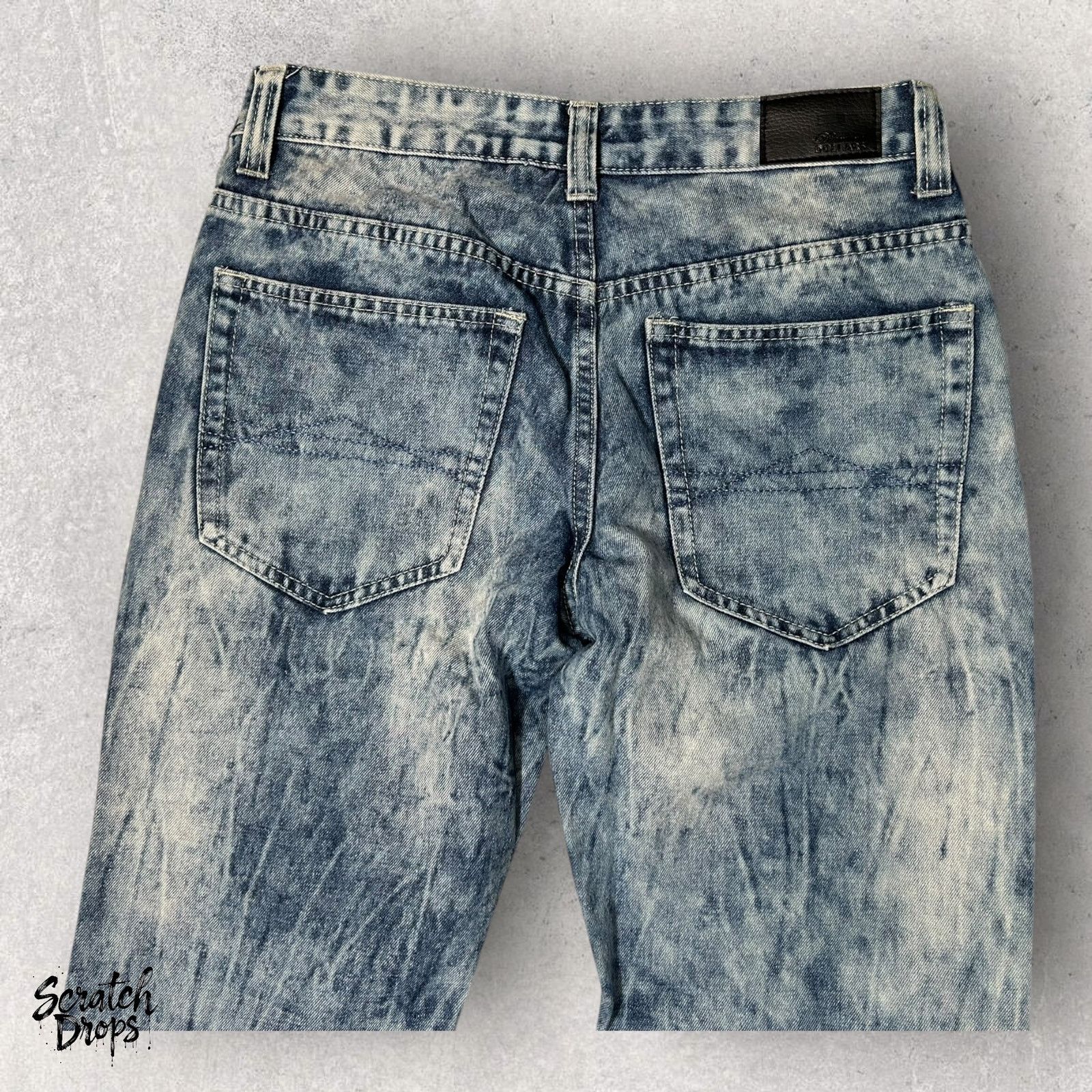 Other Vintage Y2K Diamond Dollars Ripped Jeans Size 30x30 Denim Size 30" / US 8 / IT 44 - 2 Thumbnail