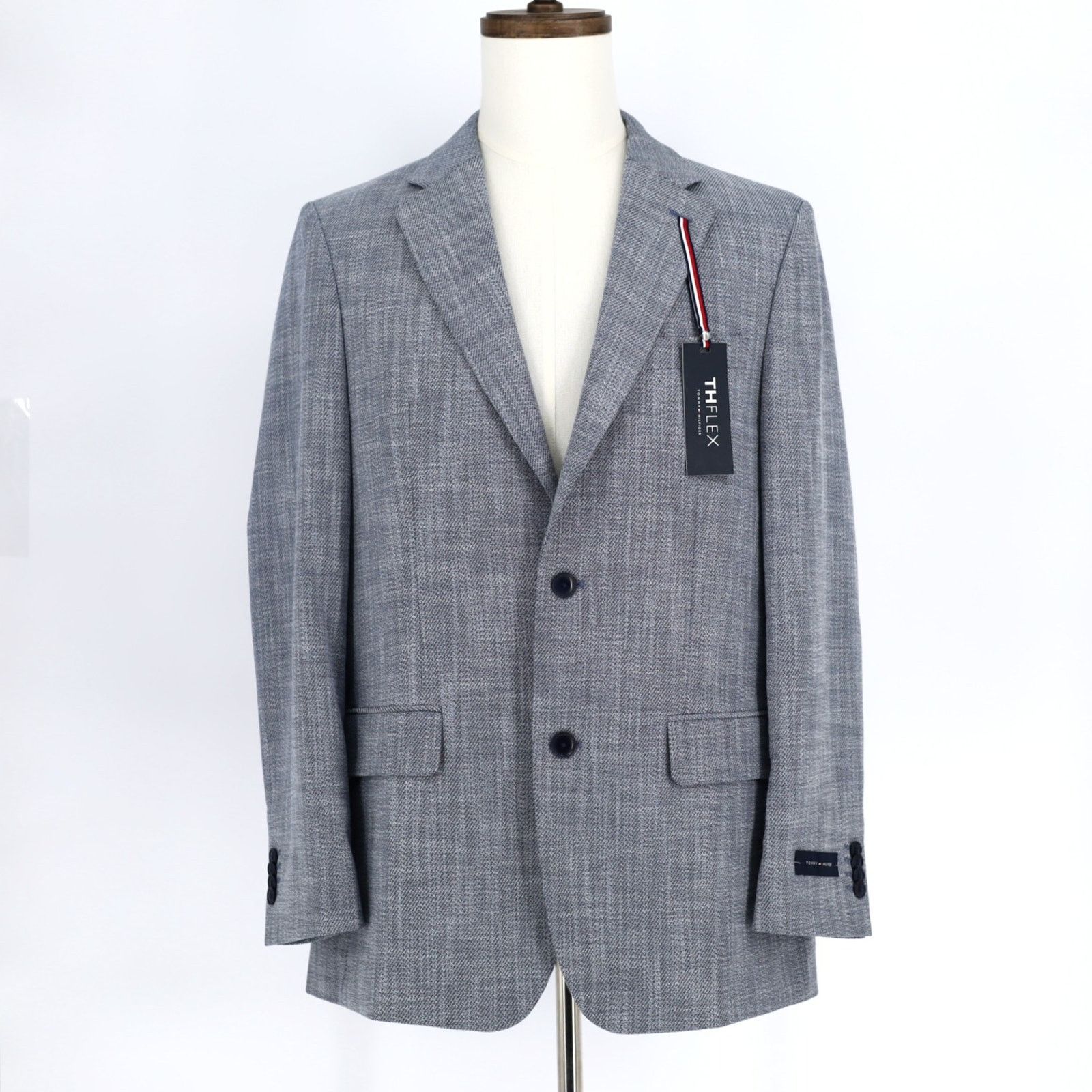 Tommy Hilfiger Tommy Hilfiger Men's Denim Blue Modern Sport Coat Size 40R Size 40R - 1 Thumbnail