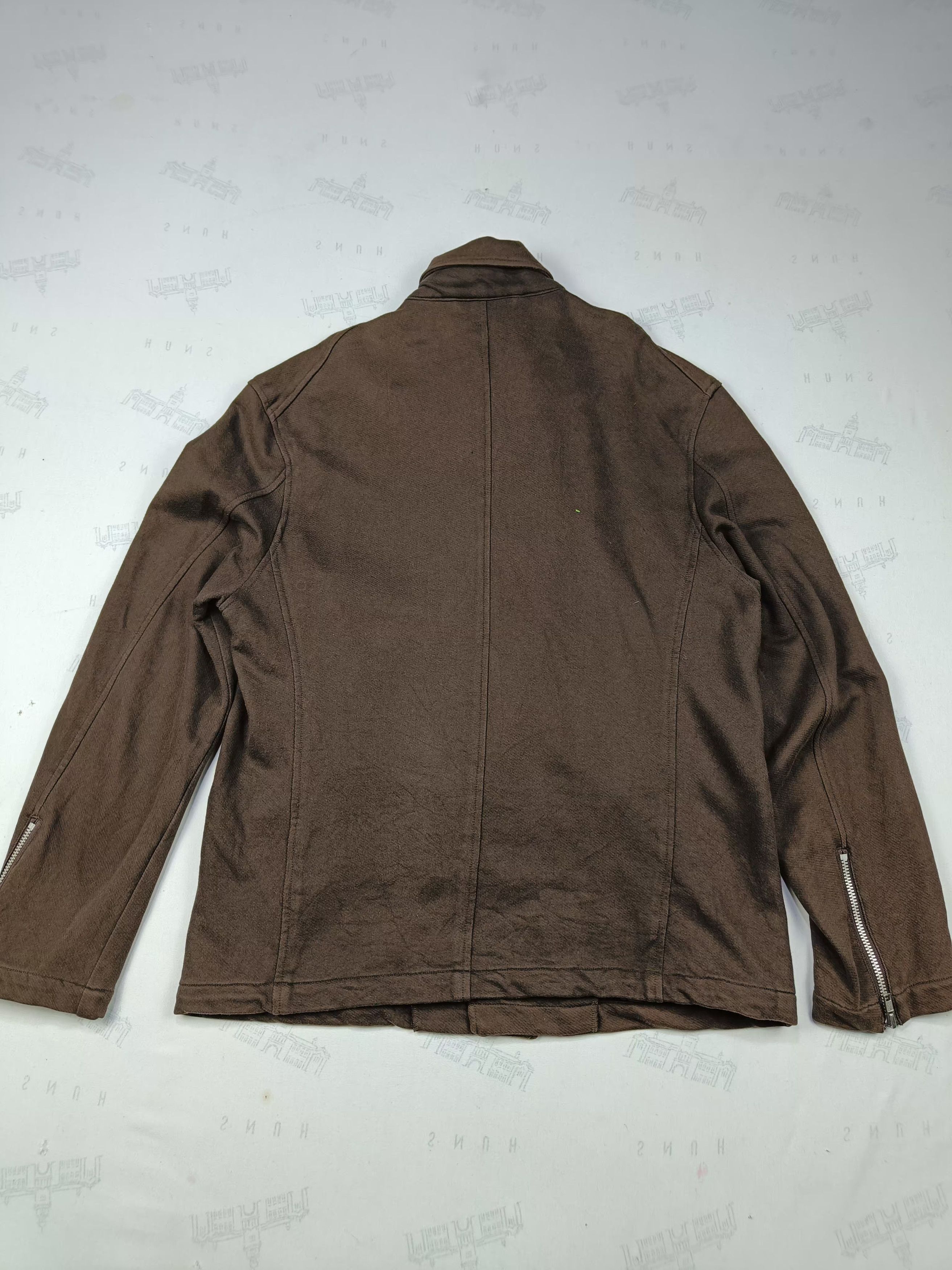 Japanese Brand Japanese Brand Double Collar Diagonal Zipper Jacket Size US L / EU 52-54 / 3 - 5 Thumbnail