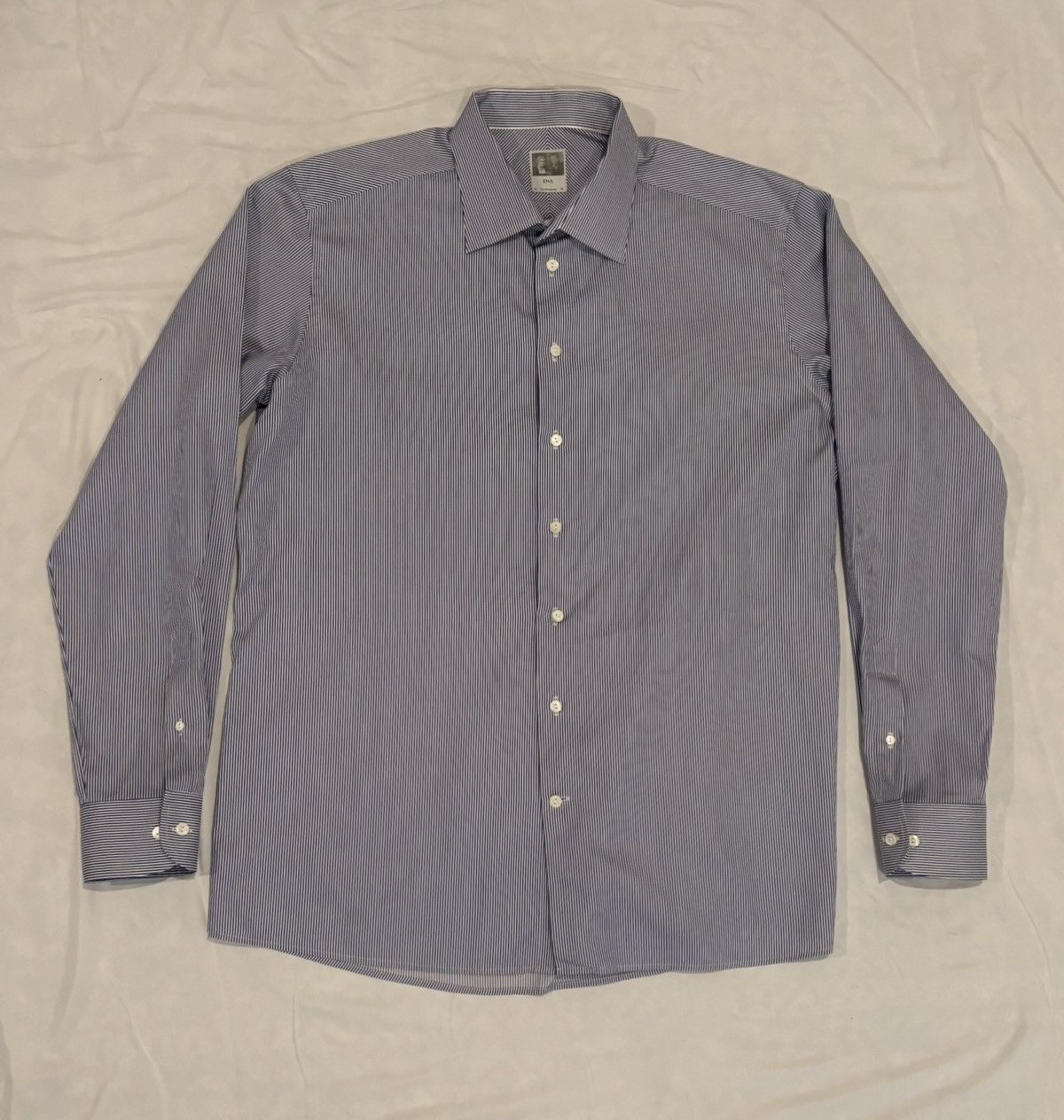 Eton Eton DnA Contemporary Striped White Men's Dress Shirt 46/18 Size US S / EU 44-46 / 1 - 1 Thumbnail