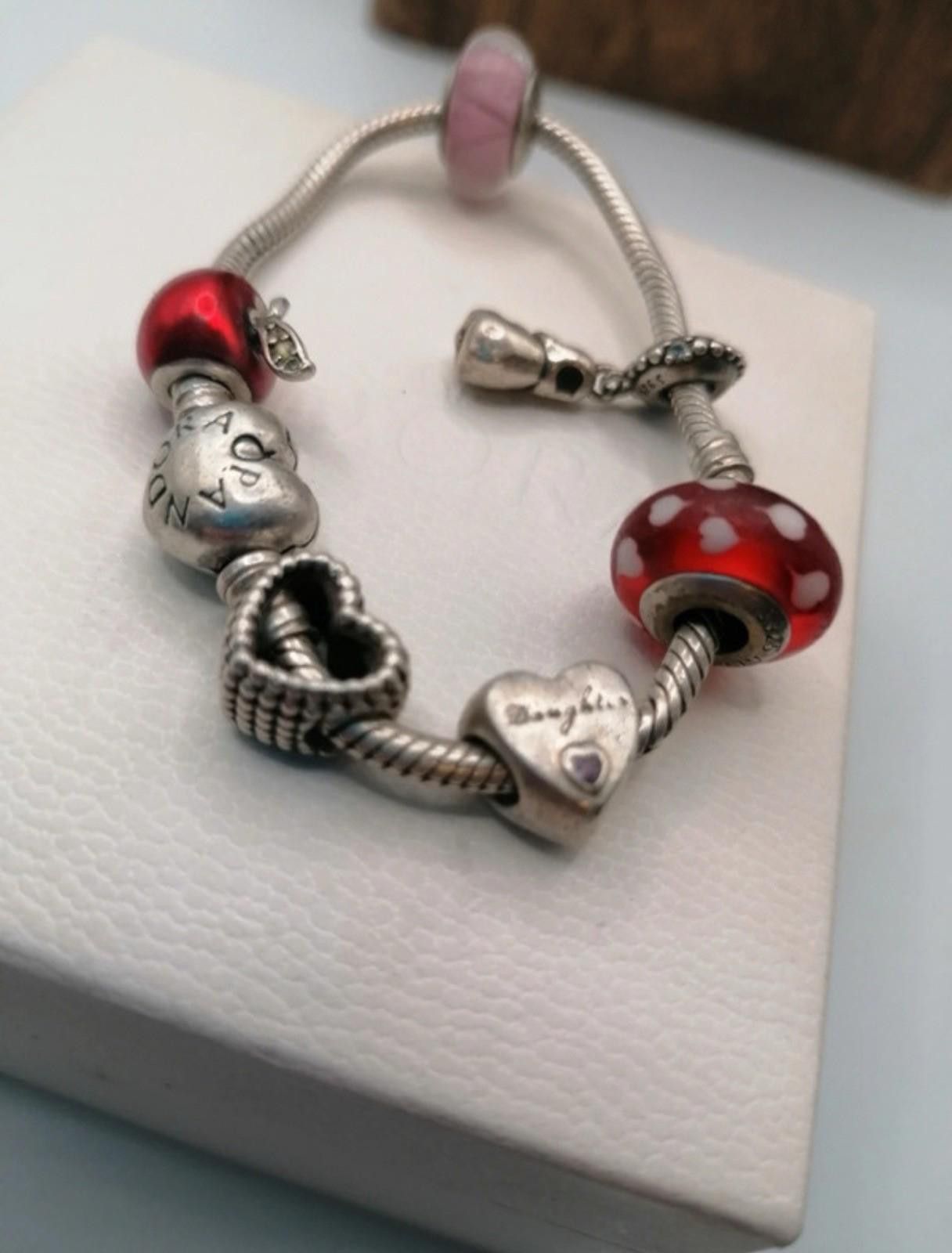 pandora Original Pandora 925 sterling silver bracelet x6 charms Size ONE SIZE - 2 Thumbnail