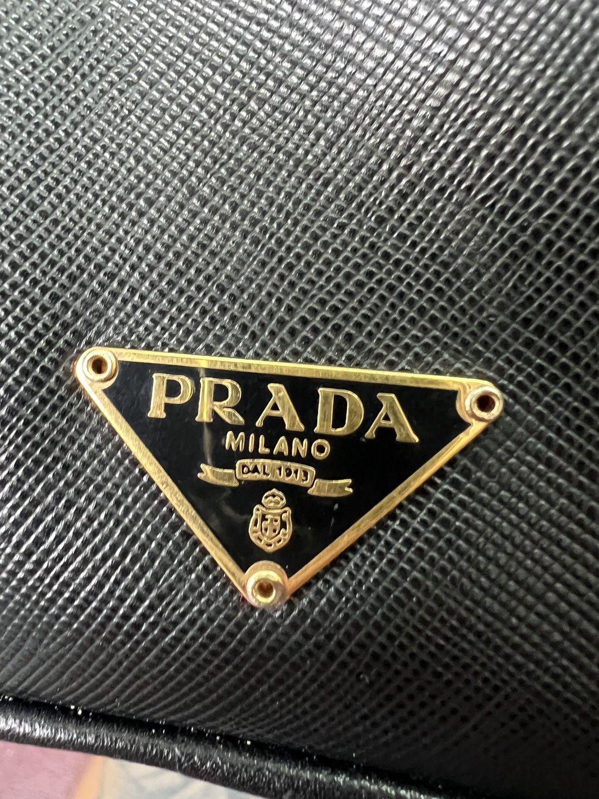 Prada Prada Saffiano Leather Shoulder Bag Black Size ONE SIZE - 20 Thumbnail