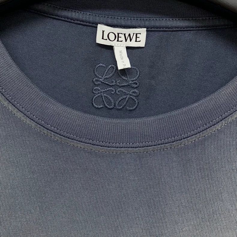 Loewe LOEWE Logo embroidered blue short sleeve T-shirt Size M / US 6-8 / IT 42-44 - 3 Thumbnail