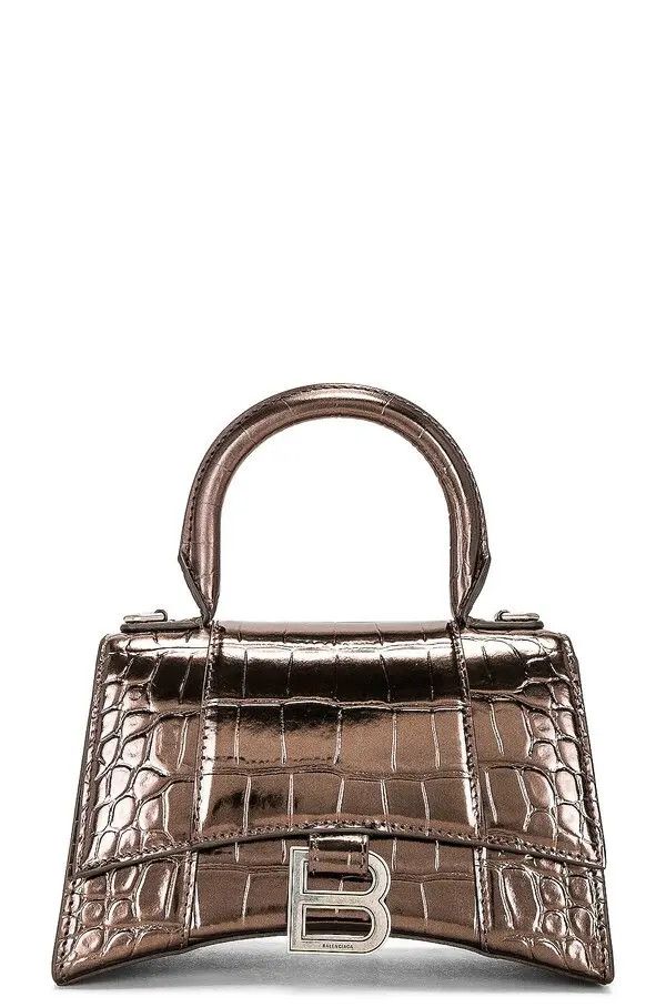 Balenciaga o1mt1gz1024 Size: OS / Handbag Metallized Crocodile Size ONE SIZE - 1 Thumbnail