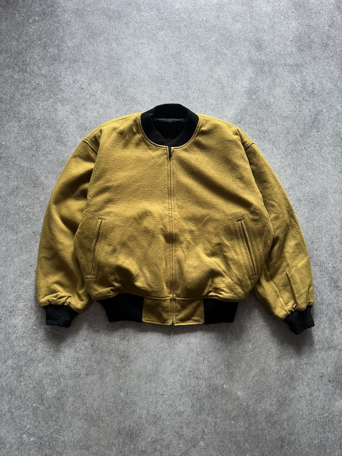 Mr. Junko 90s Japanese Mr Junko Issey Miyake Style Wool Bomber Jacket Size US L / EU 52-54 / 3 - 2 Thumbnail