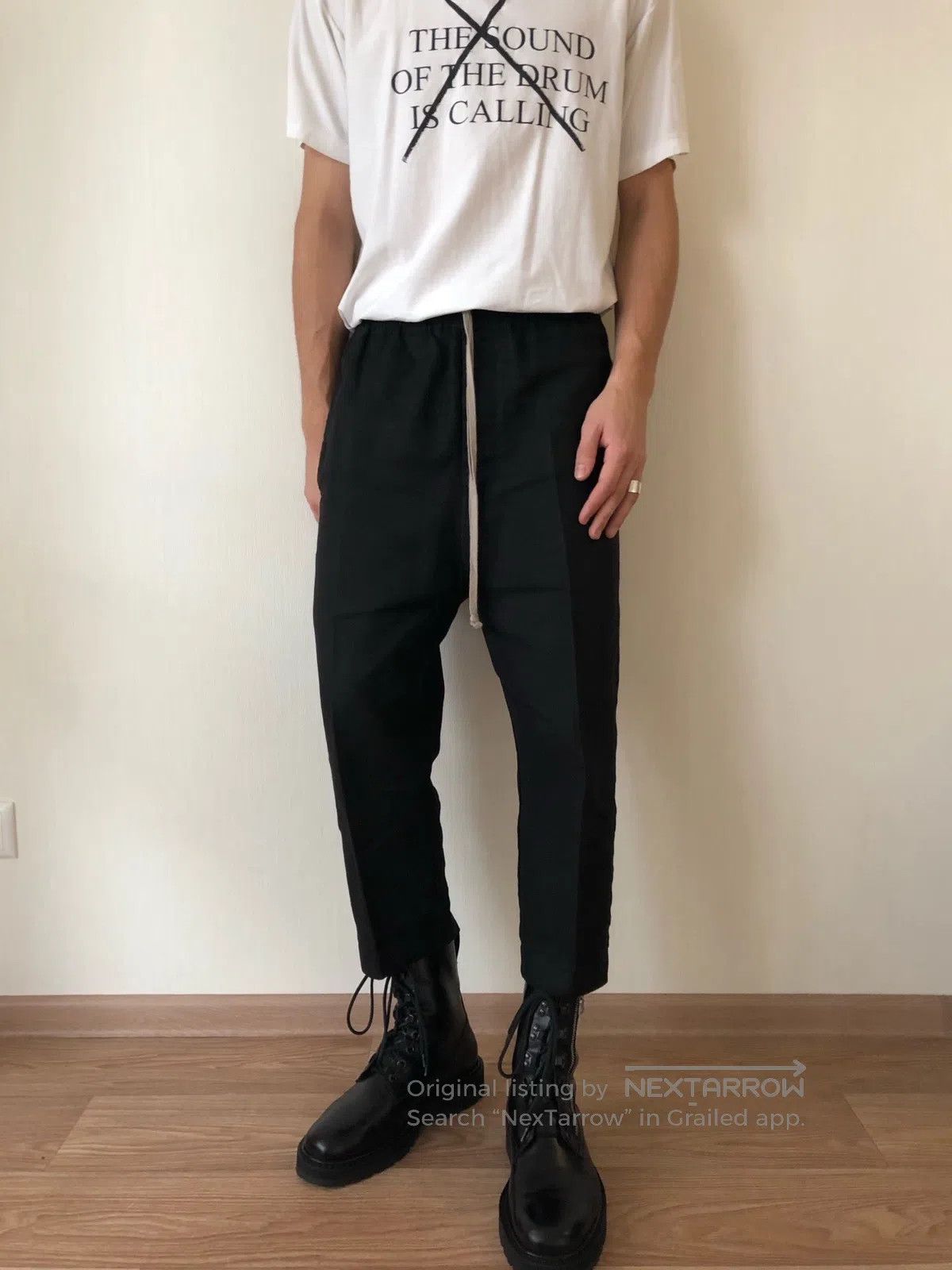 Rick Owens Rick Owens size XS Drawstring Seven-Quarter Trousers Size US 27 - 8 Thumbnail