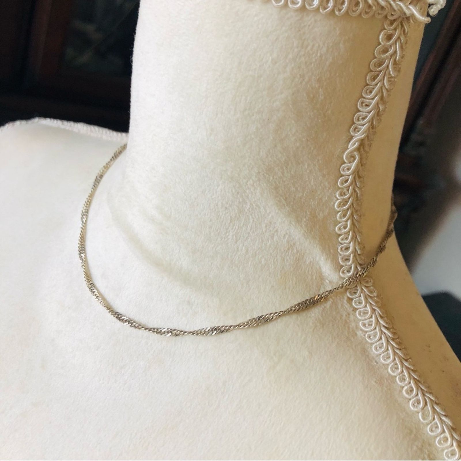 Vintage Vintage Italy 925 sterling silver Singapore chain necklace Size ONE SIZE - 4 Thumbnail