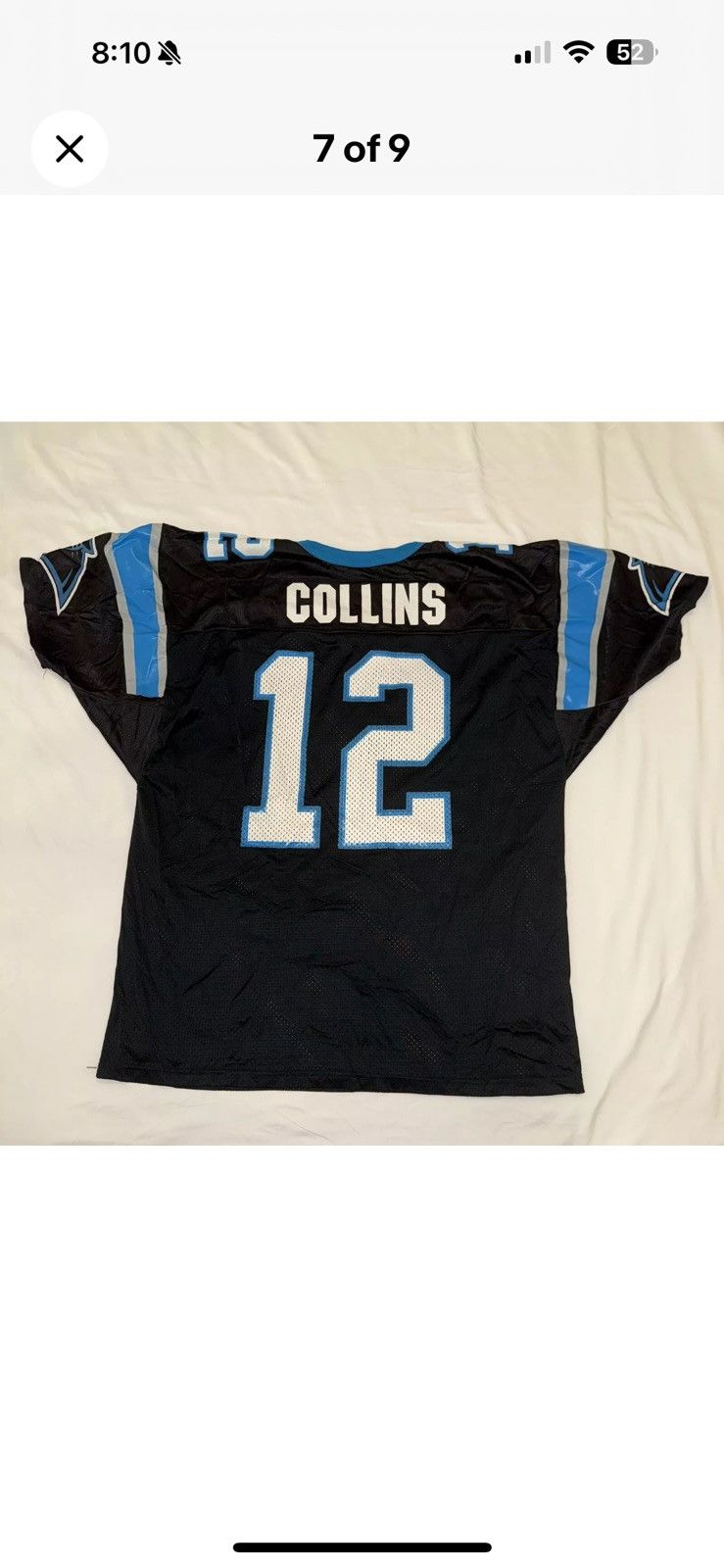 Wilson Wilson NFL Carolina Panthers Kerry Collins Jersey Mens XL Size US XL / EU 56 / 4 - 7 Thumbnail