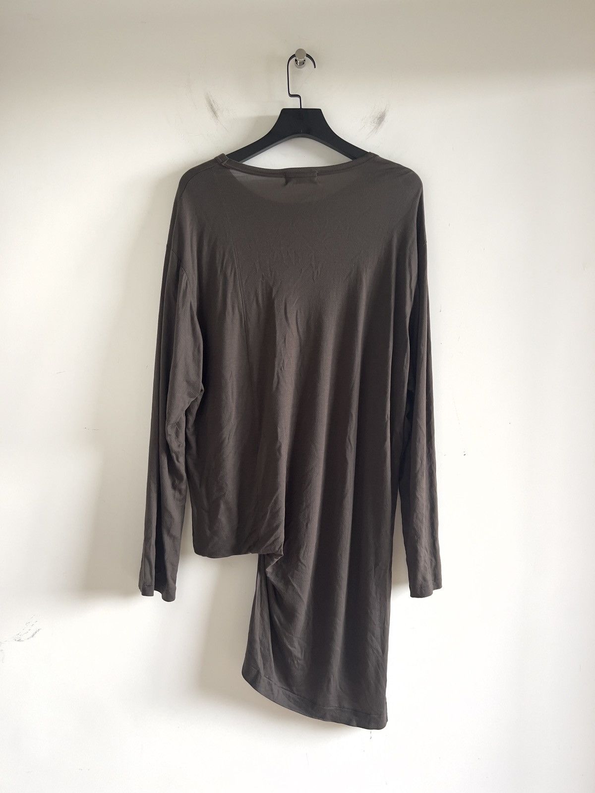 Yohji Yamamoto Yohji Yamamoto Pour Homme - Tencel ASYMMETRY LONG SLEEVE T Size US L / EU 52-54 / 3 - 2 Thumbnail