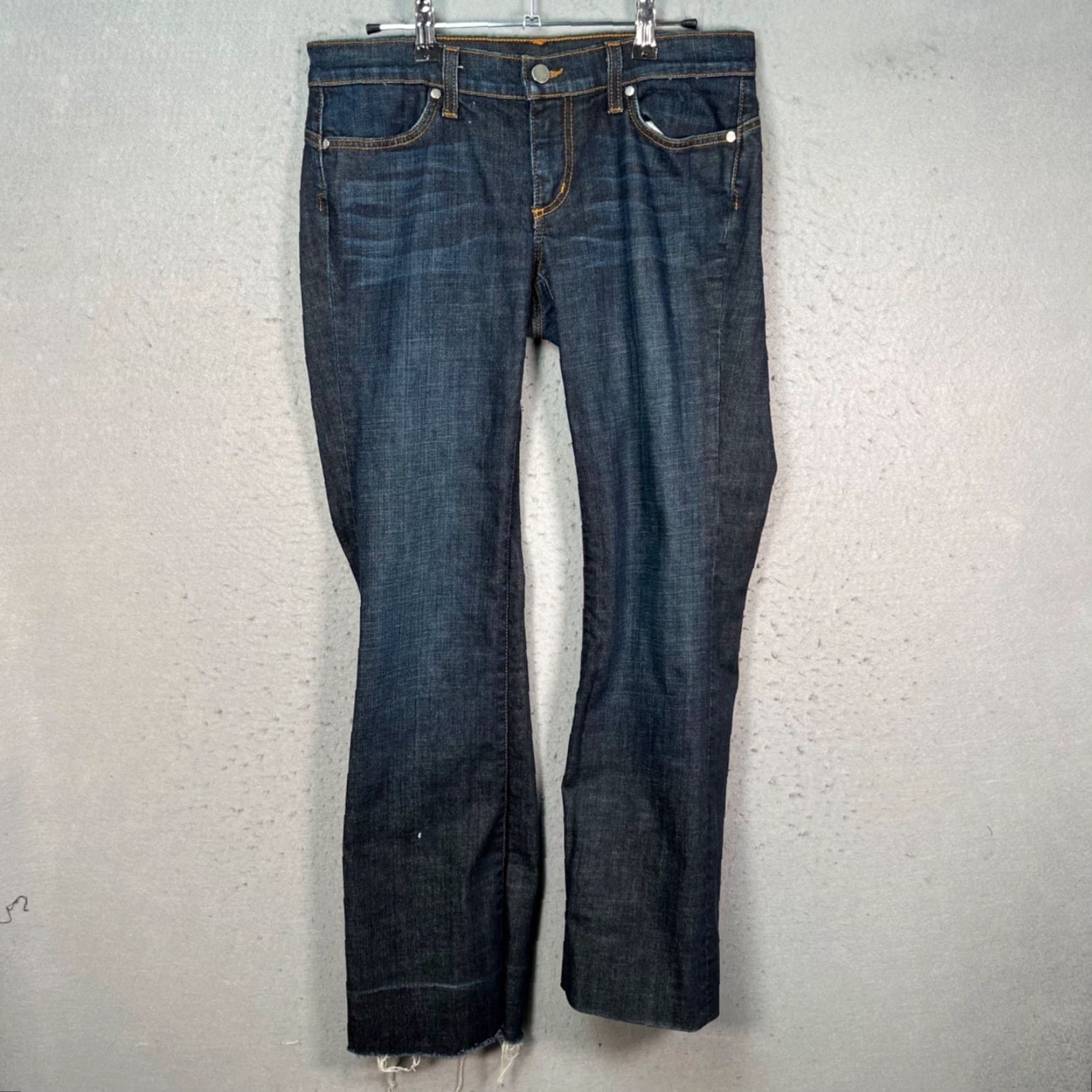 Vintage We The People Womens Jeans Bootcut 5-Pocket Design Dark Wash Size 29 Blue Denim Stretch Cotton Lycra Size 29" - 5 Thumbnail