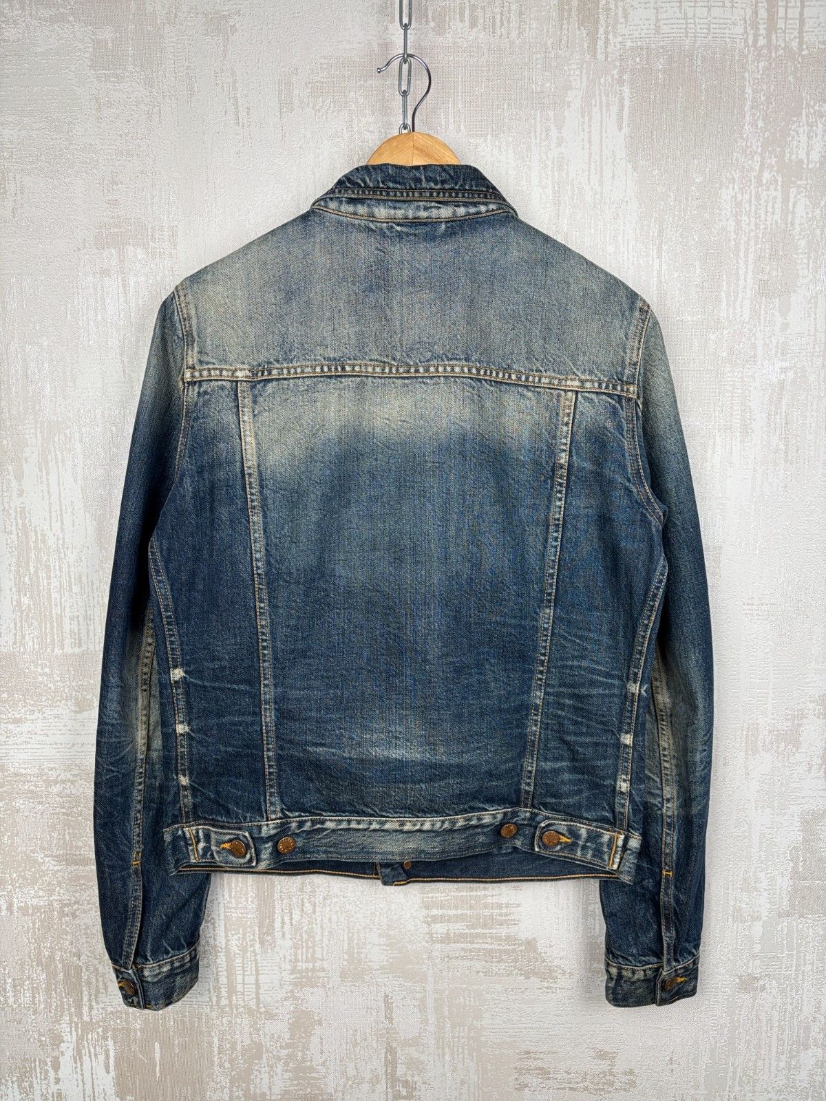 Nudie Jeans Nudie Jeans Terry Organic Sharp Denim Trucker Jacket Size US L / EU 52-54 / 3 - 14 Thumbnail