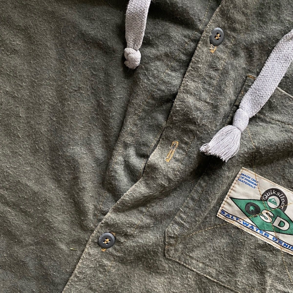 Quiksilver Quiksilver Vintage Salt-Water Denim Sleeveless Hoodie Size US L / EU 52-54 / 3 - 4 Thumbnail