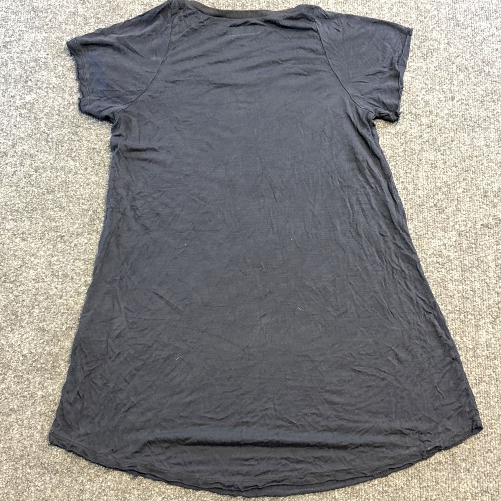 Vintage LAUREN MOSHI Sketch Kiss Lips Scribble Graphic Tee S Navy Blue Women Small Gray T-Shirt Size S / US 4 / IT 40 - 6 Thumbnail