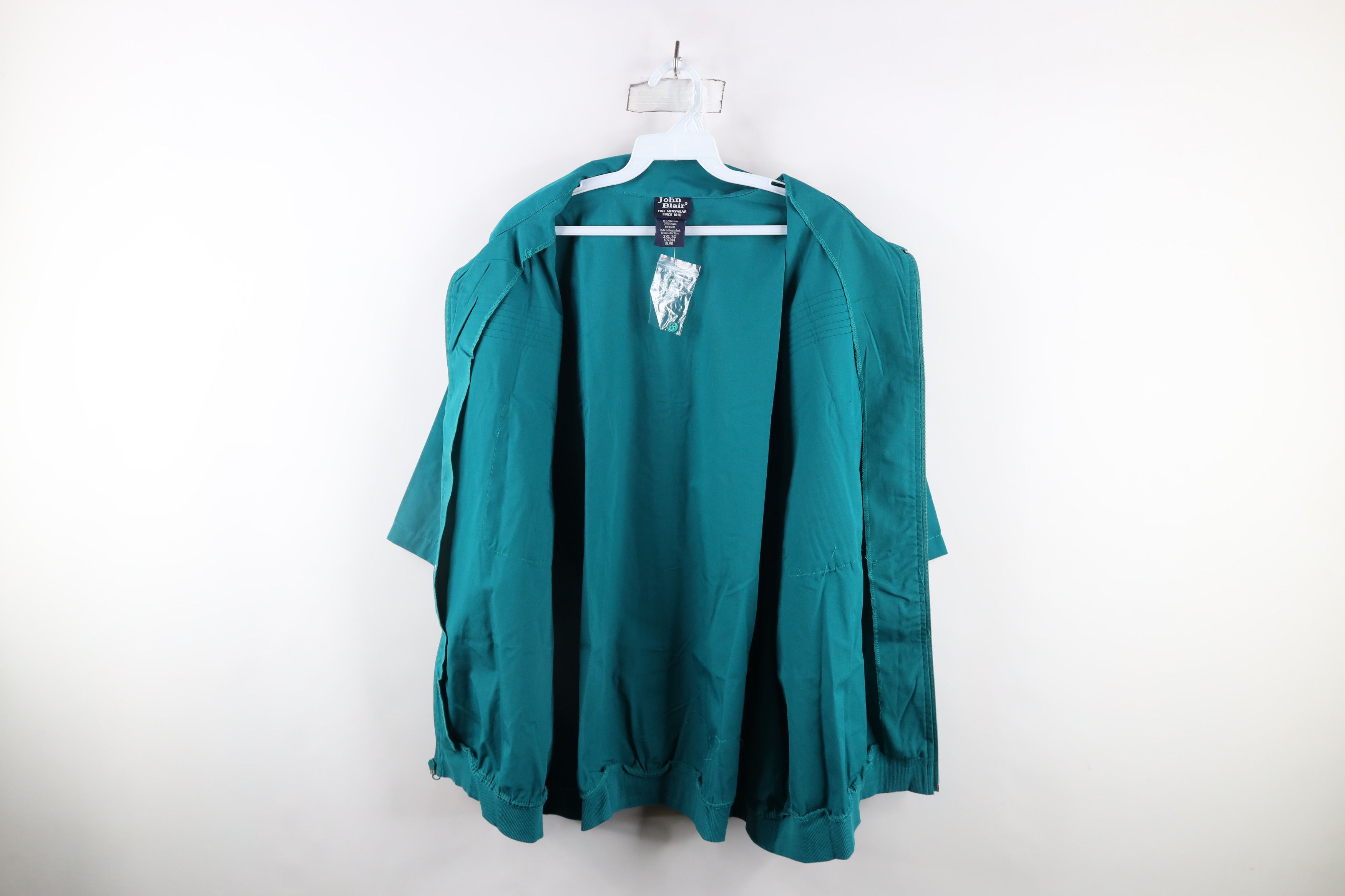Vintage Deadstock Vintage 90s Streetwear Short Sleeve Zip Jacket Size US XXL / EU 58 / 5 - 6 Thumbnail