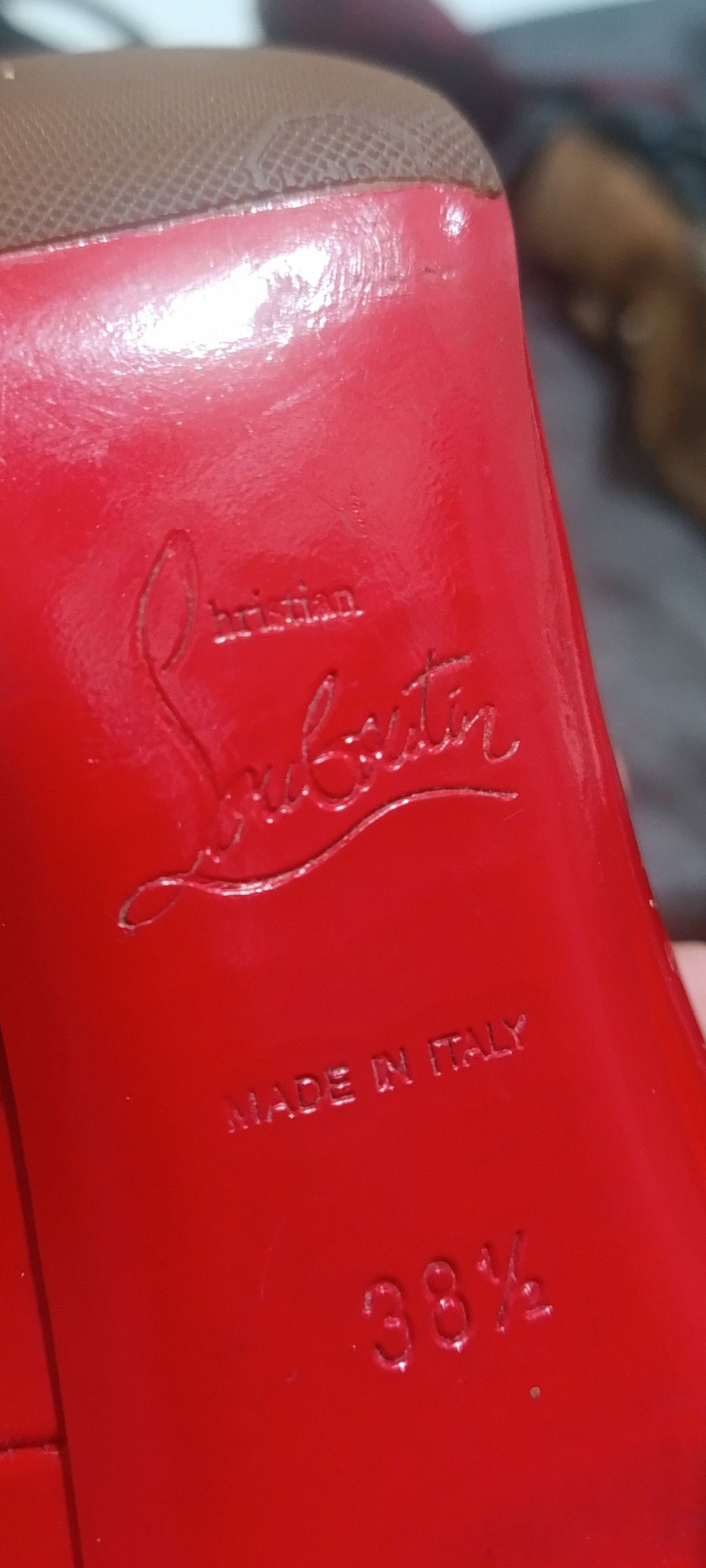Christian Louboutin Christian Louboutin Fifi 100mm Red Patent Leather Heels Size US 8.5 / IT 38.5 - 7 Thumbnail