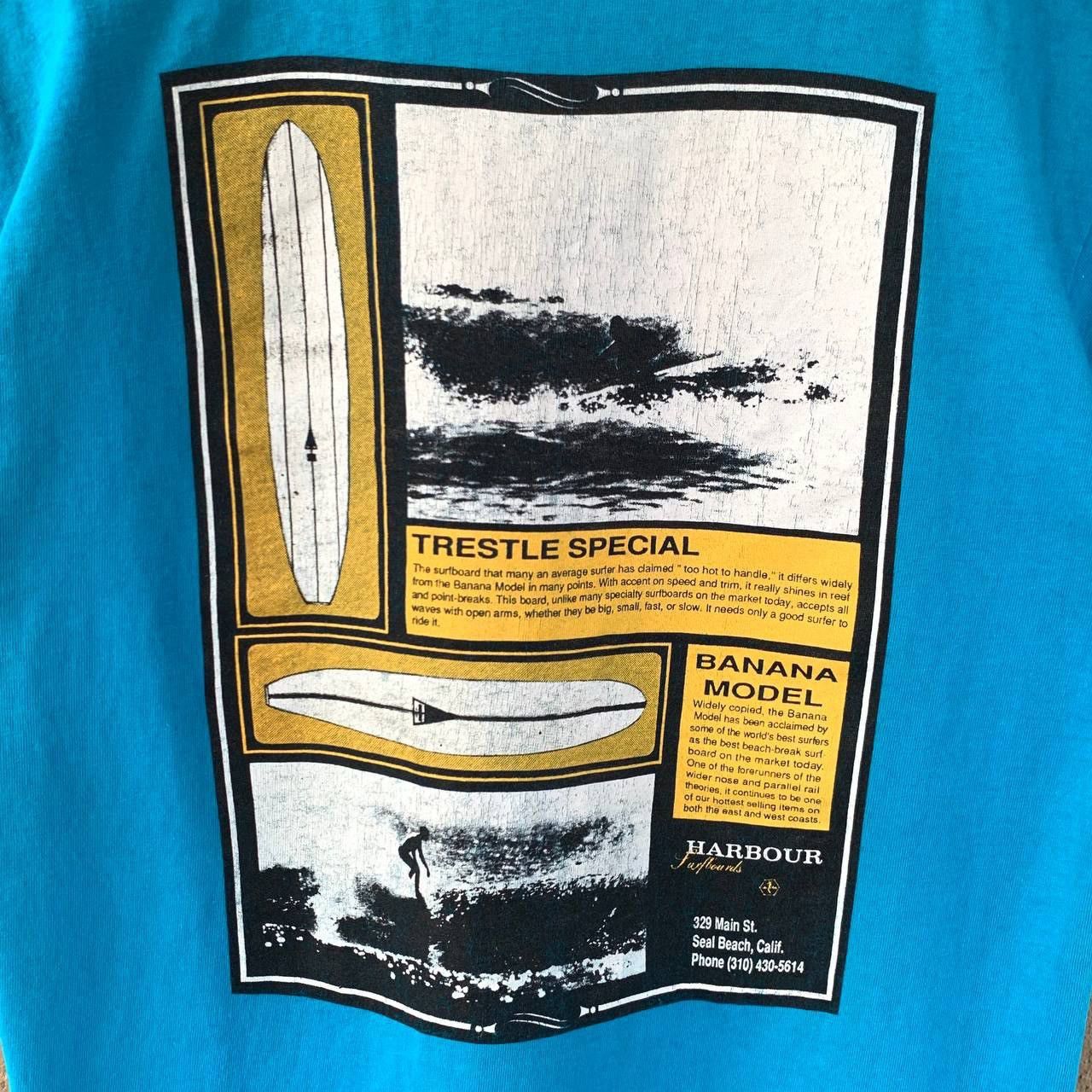 Vintage Rare Vintage 90s Harbour Surfboard Tshirt Size US M / EU 48-50 / 2 - 5 Thumbnail