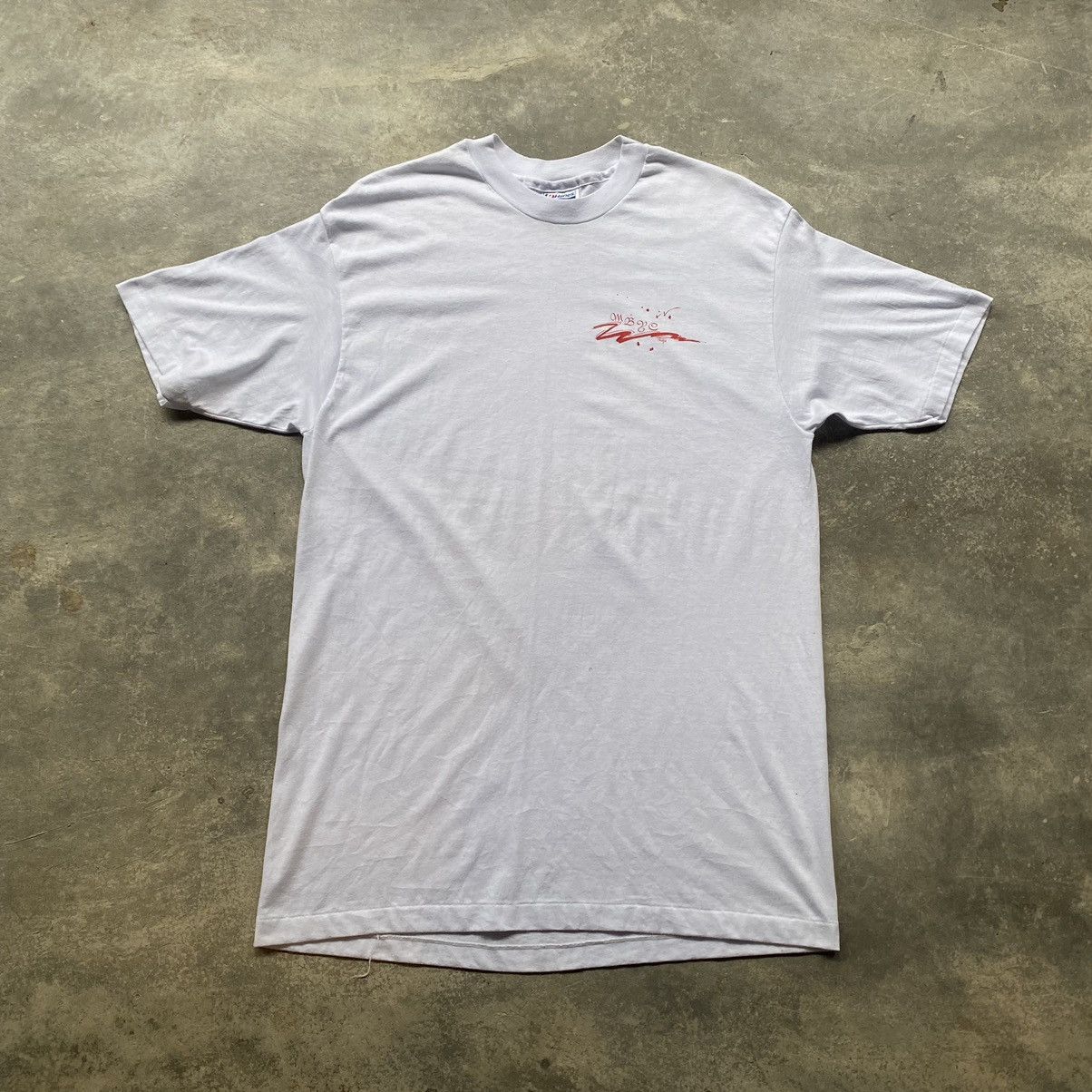 Vintage 1980s Minimalist single stitched tee Size US XL / EU 56 / 4 - 1 Thumbnail