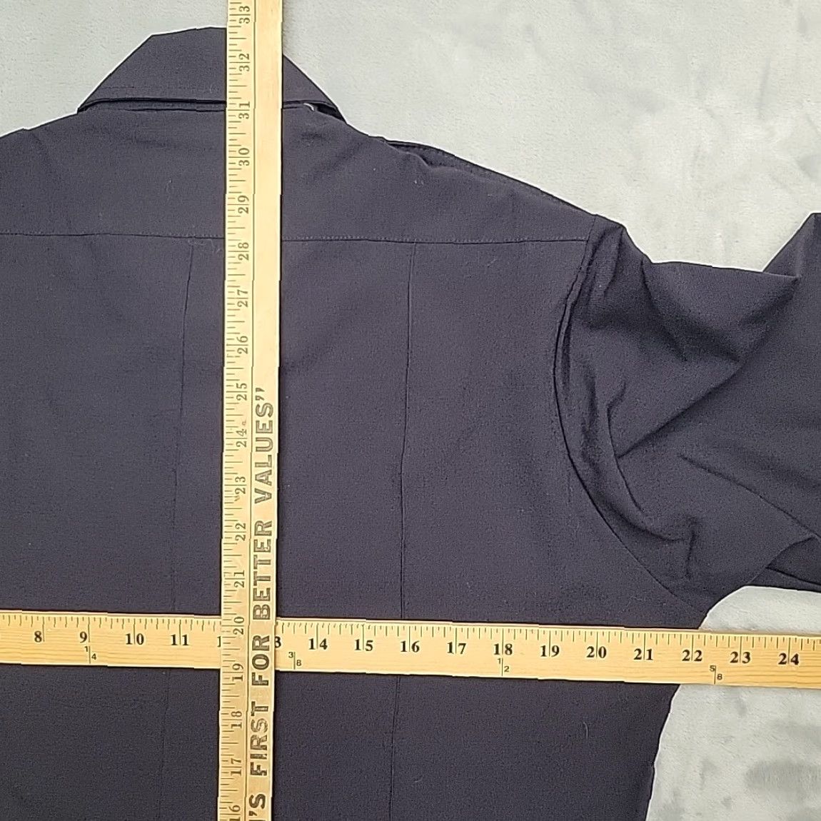 Vintage VINTAGE Horace Small Shirt Mens 15.5 33 Navy Long Sleeve Wool Blend Uniform Button NEW Size US L / EU 52-54 / 3 - 8 Thumbnail