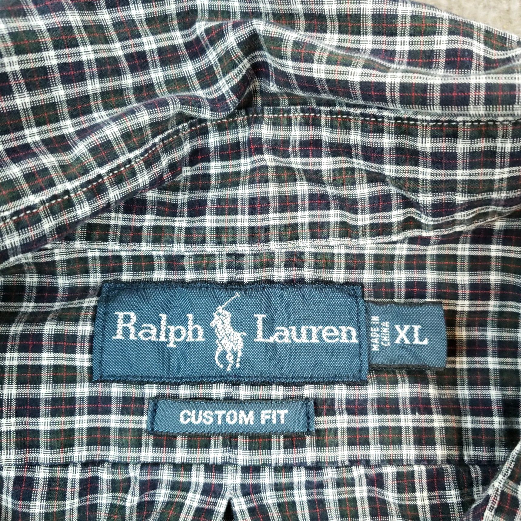 Ralph Lauren Ralph Lauren Plaid Button Up Long Sleeve Shirt Mens XL Blue Green Cotton Size US XL / EU 56 / 4 - 5 Thumbnail