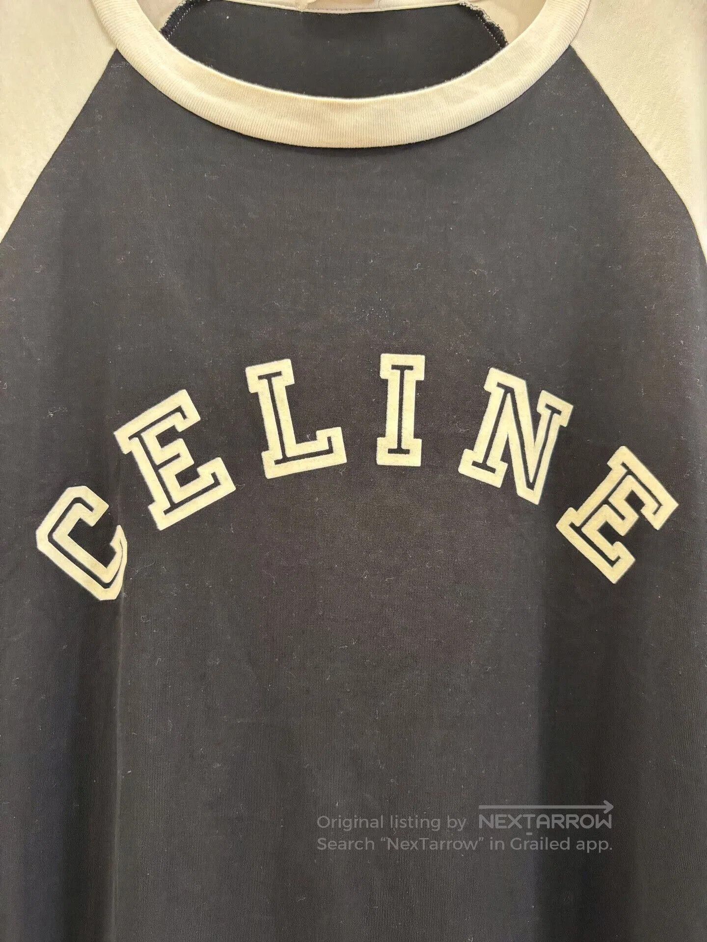 Celine Celine Black White Colorblock Logo Tee. Size XS / US 0-2 / IT 36-38 - 4 Thumbnail