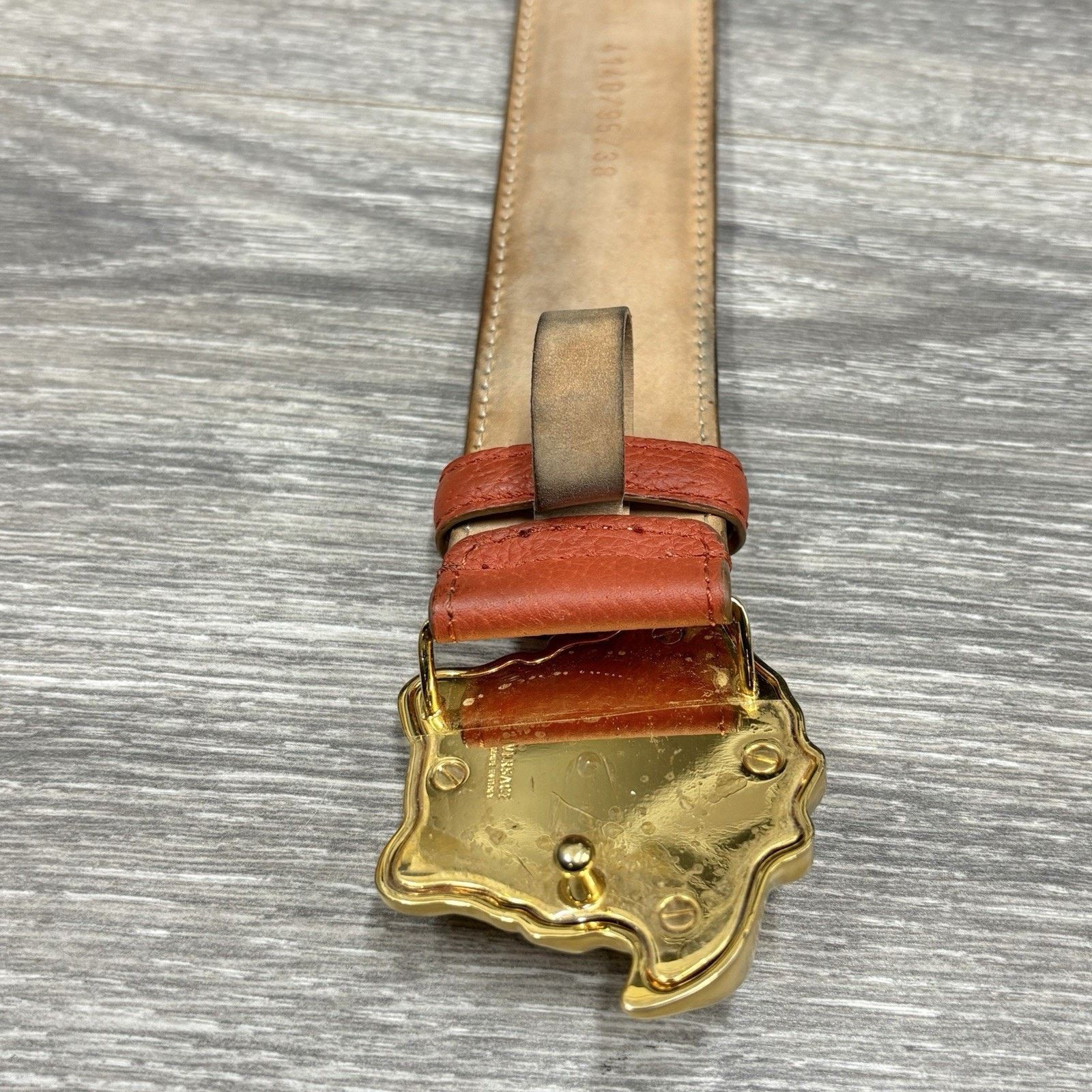 Versace Versace Medusa Buckle Leather Belt | GOOD CONDITION! Size ONE SIZE - 5 Thumbnail