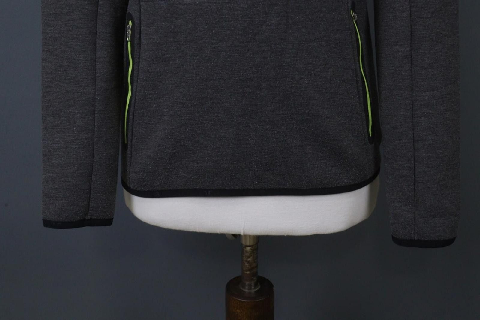 J.Lindeberg J.Lindeberg Gray Zipped Kangaroo Pockets Tech Hoodie Size L Size L / US 10 / IT 46 - 3 Thumbnail