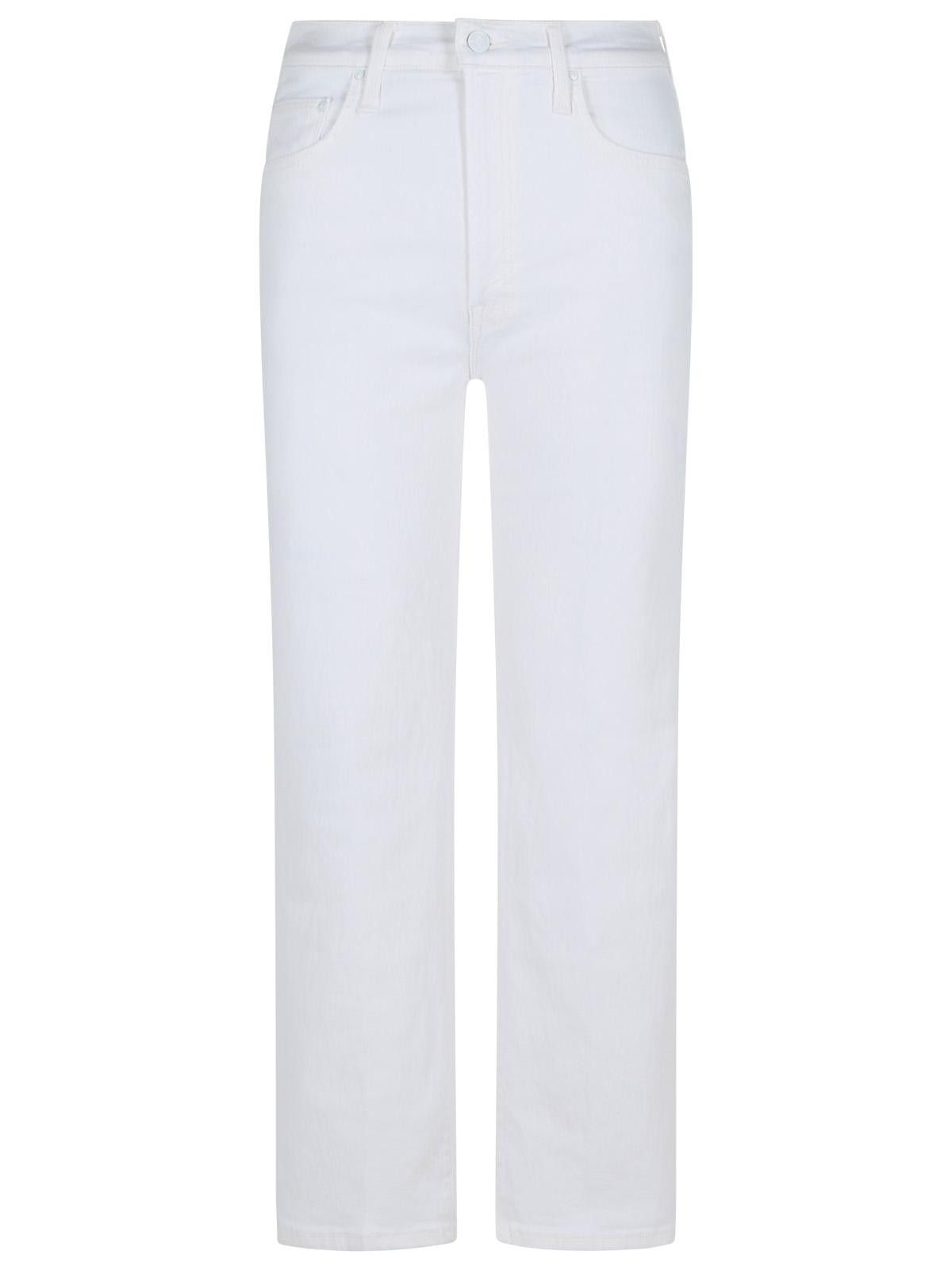 MOTHER MOTHER 'The Rambler Zip Ankle' White Cotton Jeans Size 30" / US 8 / IT 44 - 1 Thumbnail