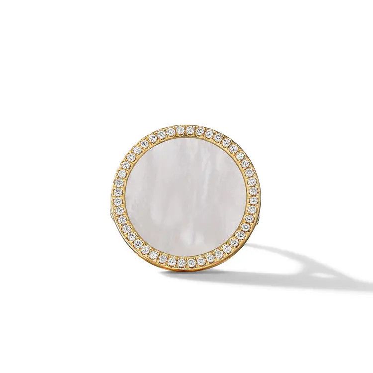 David Yurman o1s1wg111025 R17014D /Size 7 / Elements Ring in Golden/white Size ONE SIZE - 2 Thumbnail