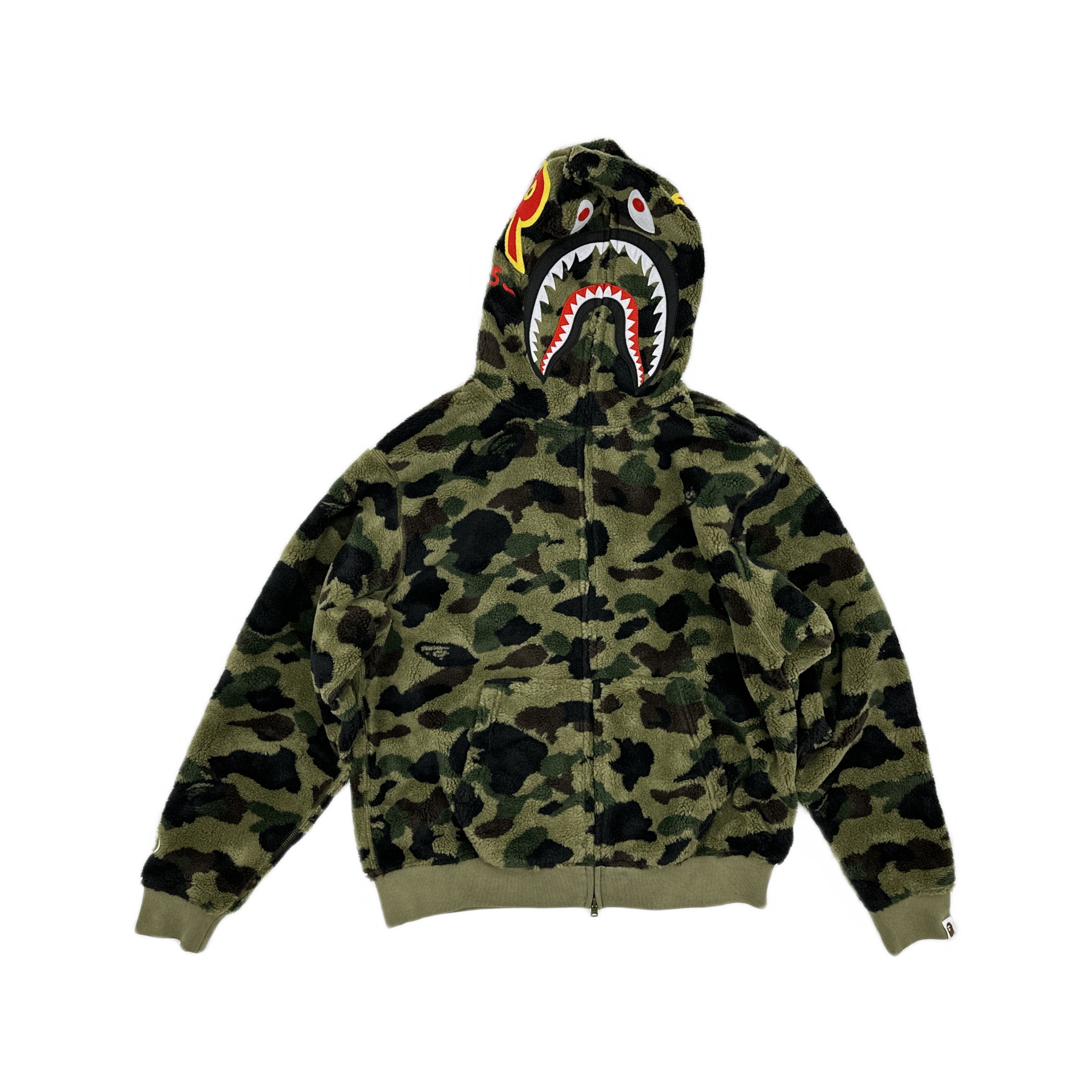 Bape A Bathing Ape 1st Camo Shark Full Zip Hoodie Size M Size US M / EU 48-50 / 2 - 1 Thumbnail