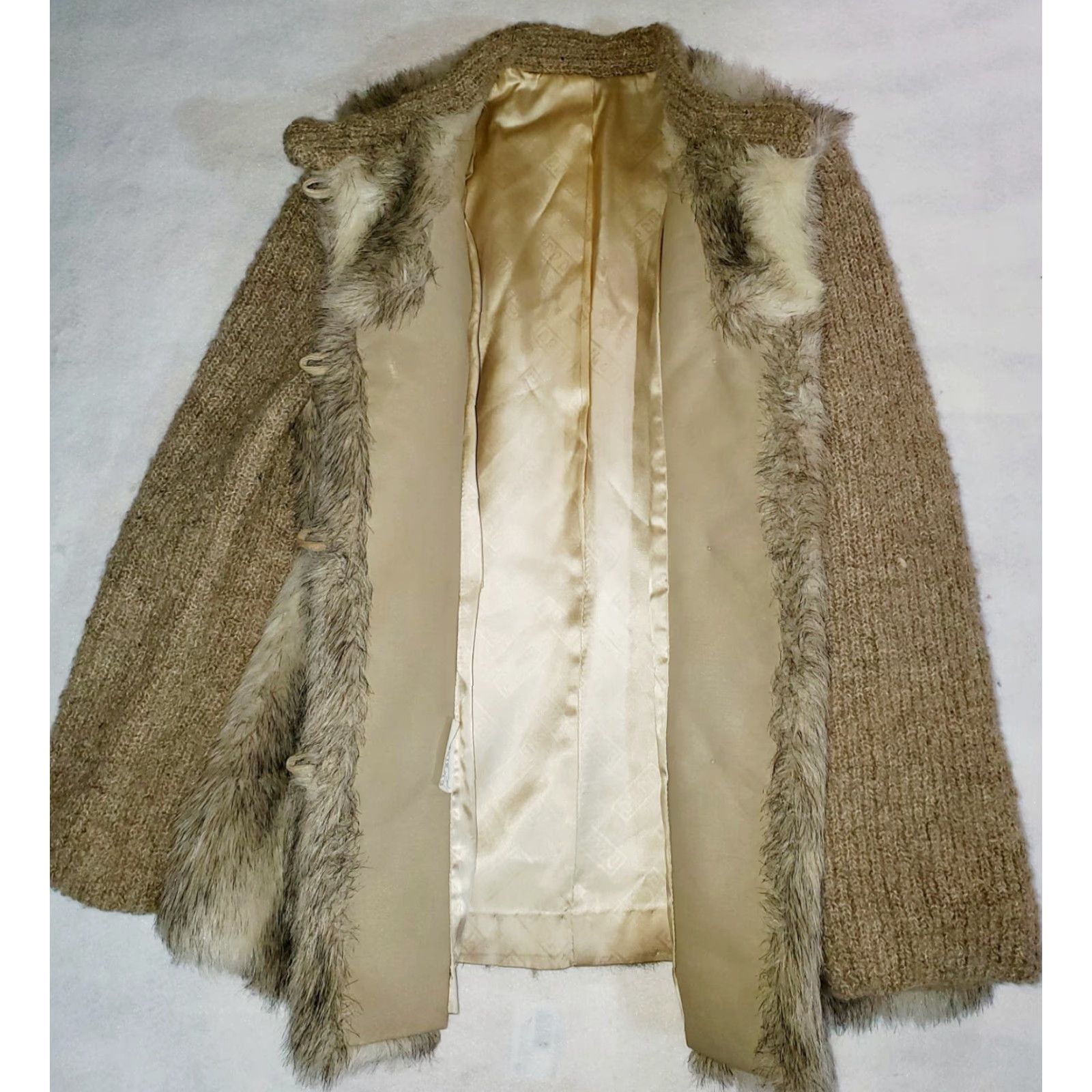 Esprit VINTAGE D'ESPRIT Dubrowsky & Perlbinder Faux Fur Wool Coat/Jacket Womens Size 12 Size XL / US 12-14 / IT 48-50 - 6 Thumbnail