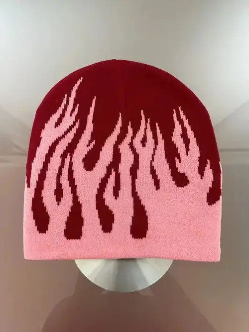 Other Pink Flame Beanie Size ONE SIZE - 4 Thumbnail