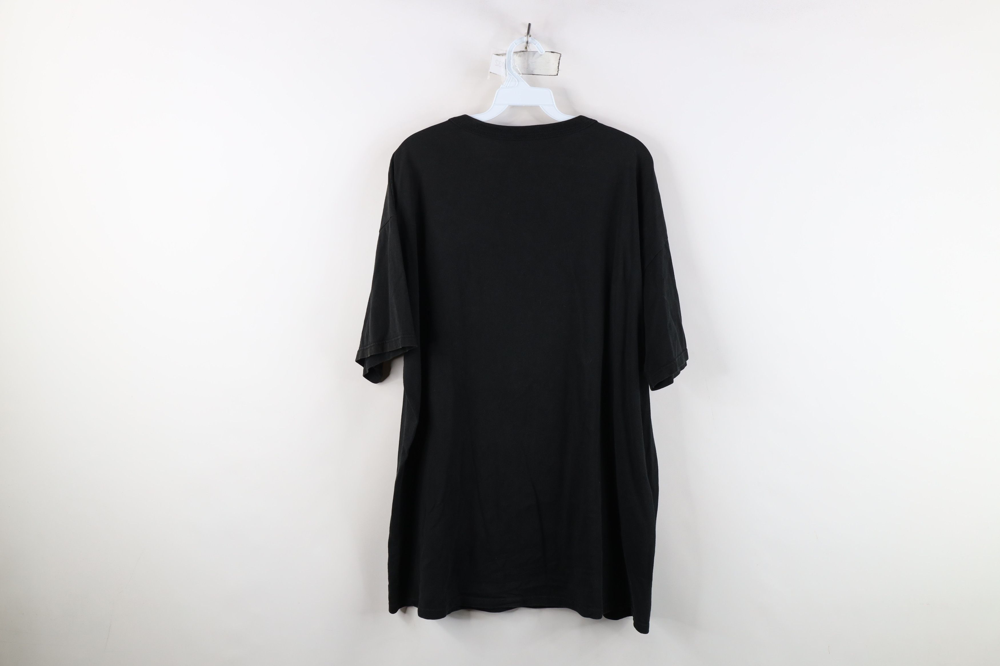 Vintage Vintage 90s Streetwear Heavyweight Cotton T-Shirt Black Size US XXL / EU 58 / 5 - 11 Thumbnail
