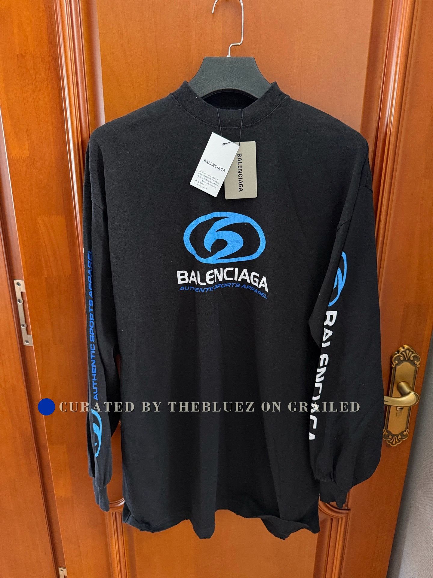 Balenciaga Balenciaga Archive Multi Logo Longsleeve Tee Shirt
