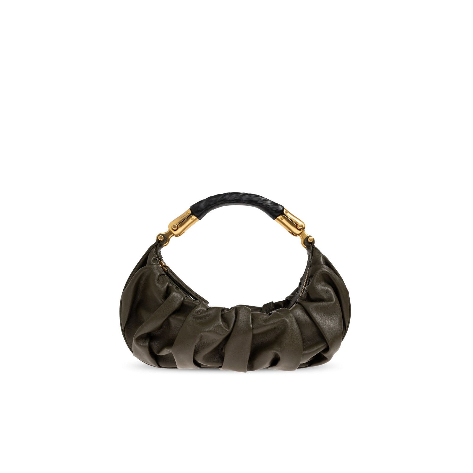 Balmain BALMAIN Ebene Medium $2695 Khaki Top Handle Bag New & Authen Size ONE SIZE - 1 Thumbnail