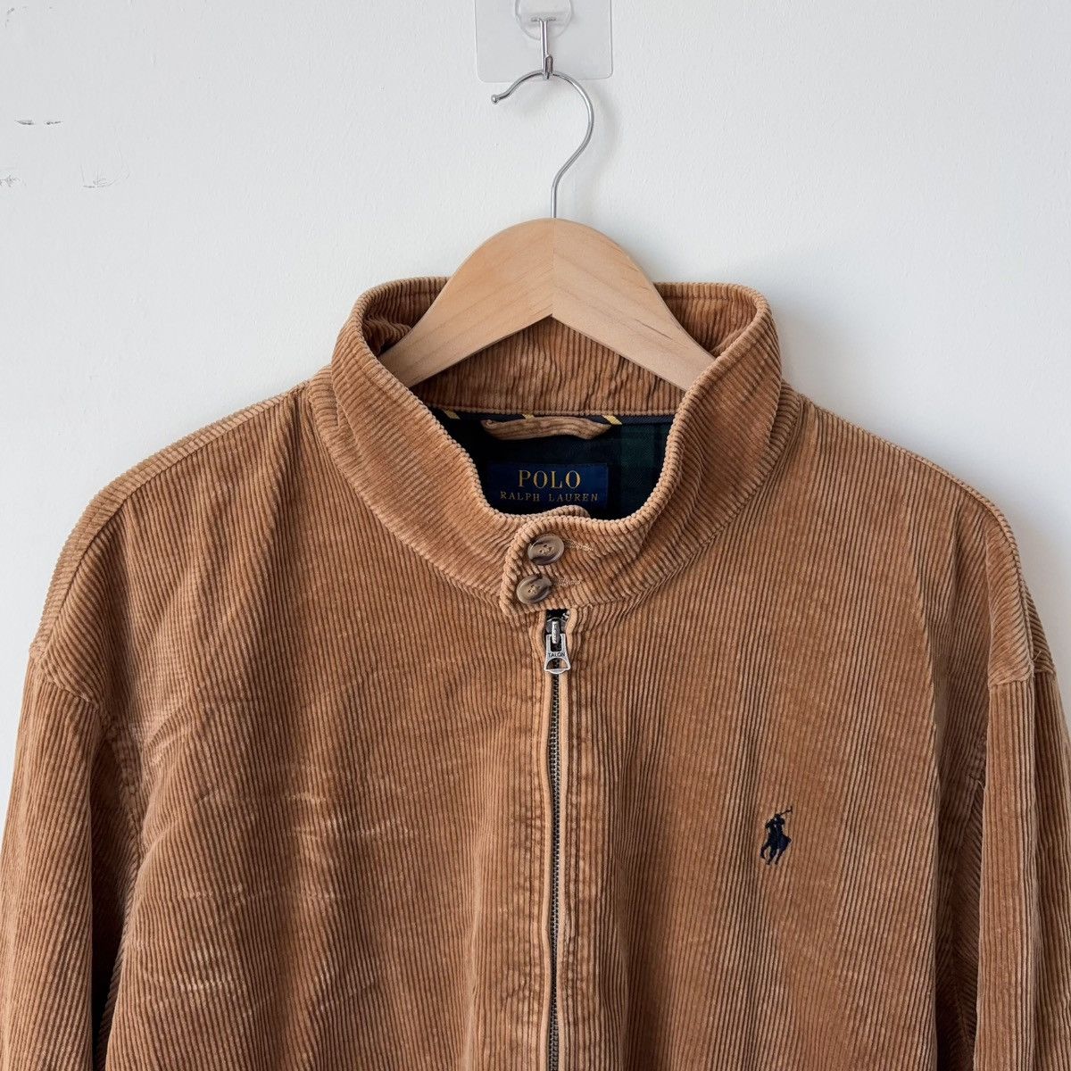 Polo Ralph Lauren Corduroy Bomber Jacket Plaid Flannel Lined Size US XL / EU 56 / 4 - 5 Thumbnail