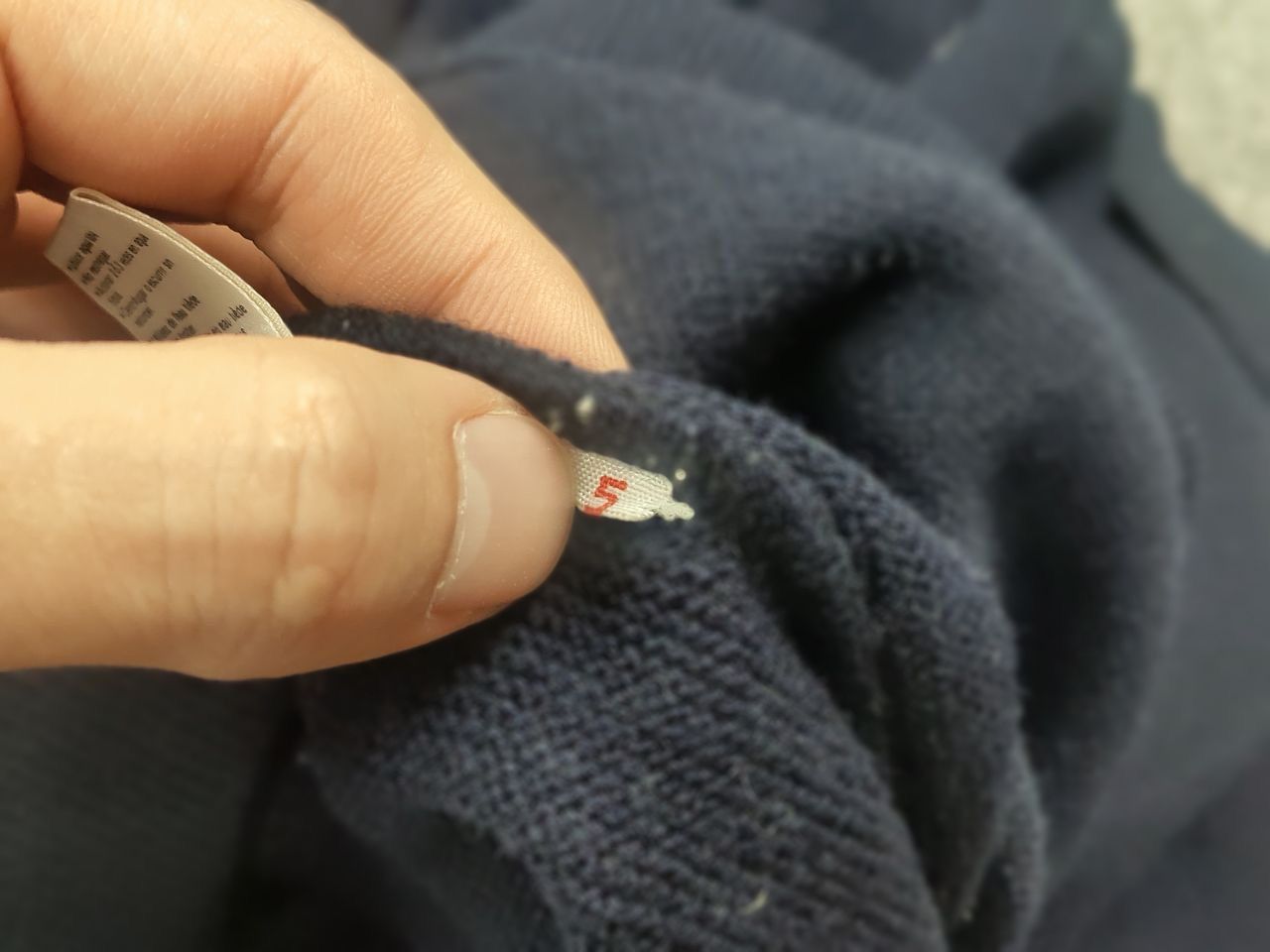 Lacoste Vintage 90's Lacoste Chemise Acrylic Knit Dark Blue Sweater Size US L / EU 52-54 / 3 - 15 Thumbnail