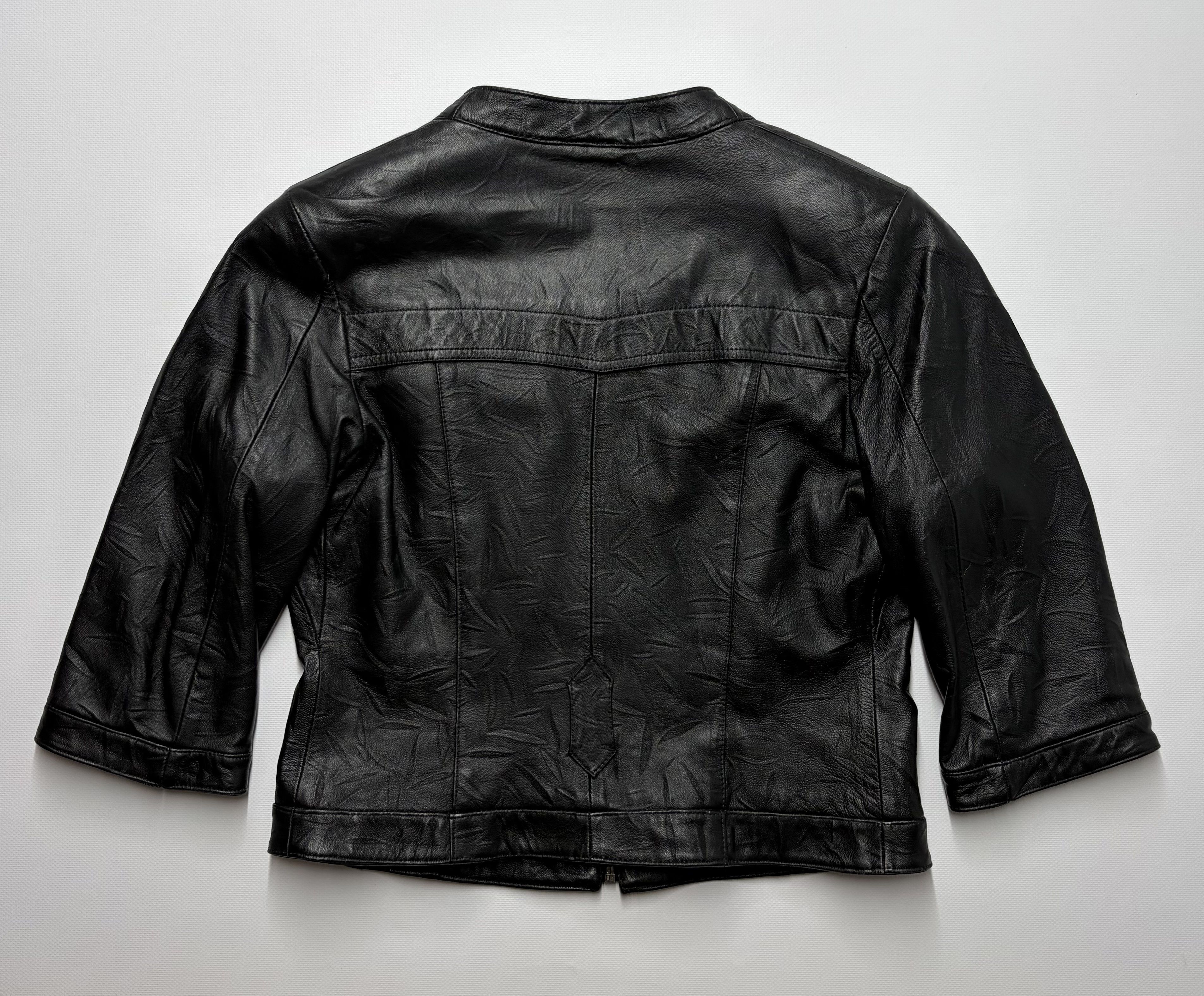 Vintage Vintage Women's Crop Leather Jacket Size M / US 6-8 / IT 42-44 - 15 Thumbnail