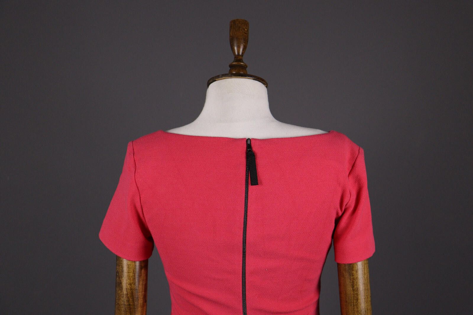 Designer Marc Cain Red Party Cocktail Bodycon Sheath Dress Size 3 Size M / US 6-8 / IT 42-44 - 7 Thumbnail