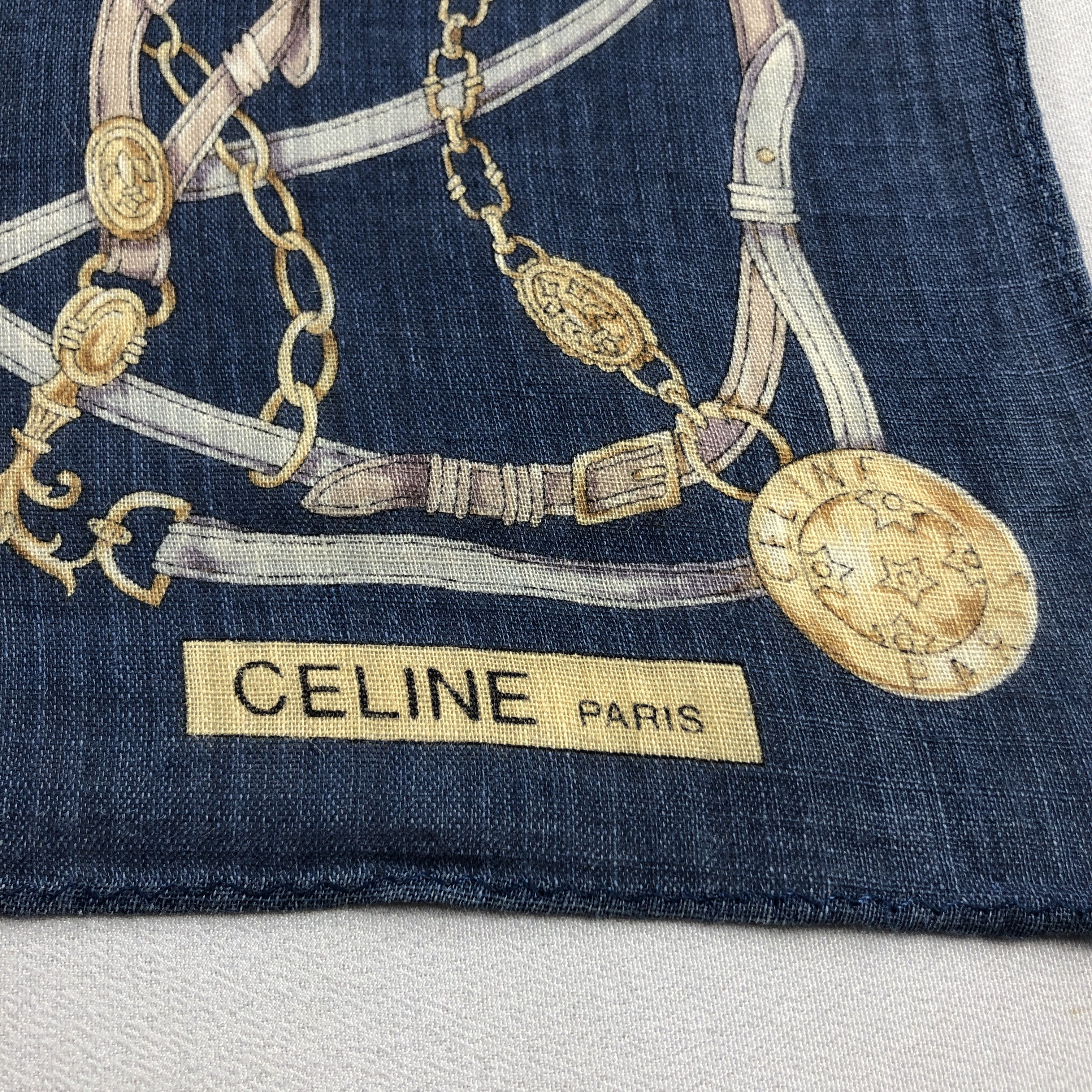 Celine × Vintage Celine Handkerchief Neckerchief Bandana H2580 Size ONE SIZE - 3 Thumbnail